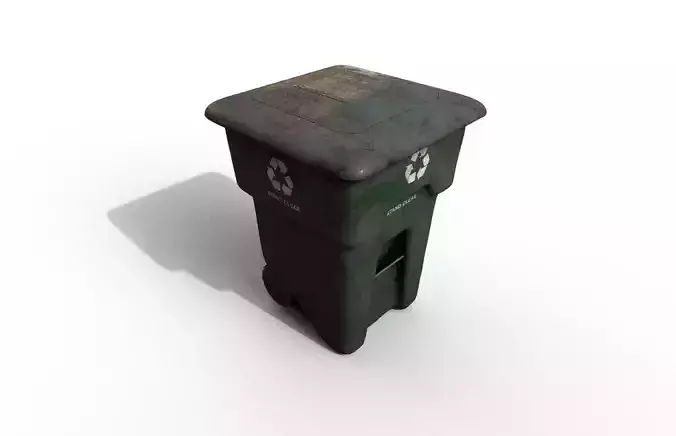 Old Urban Trash Container