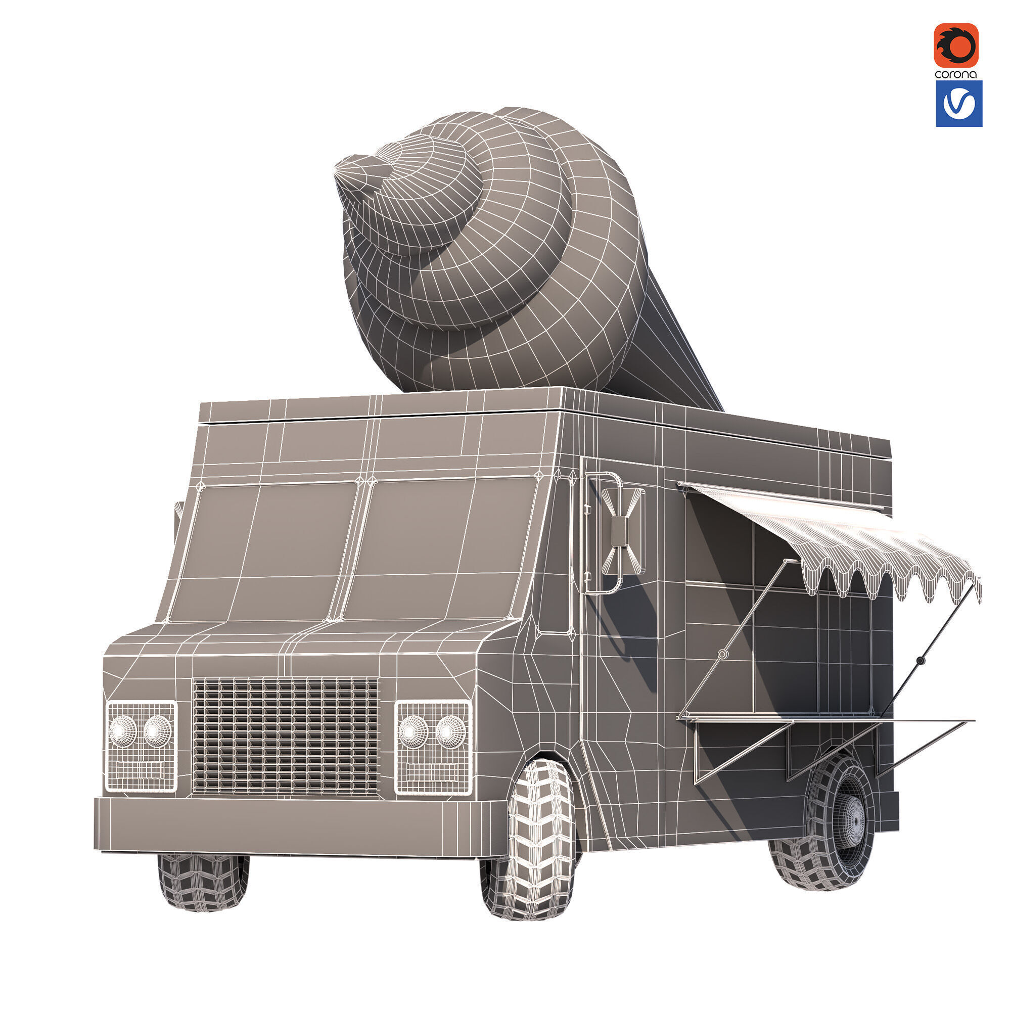 ice cream truck 3D model_4