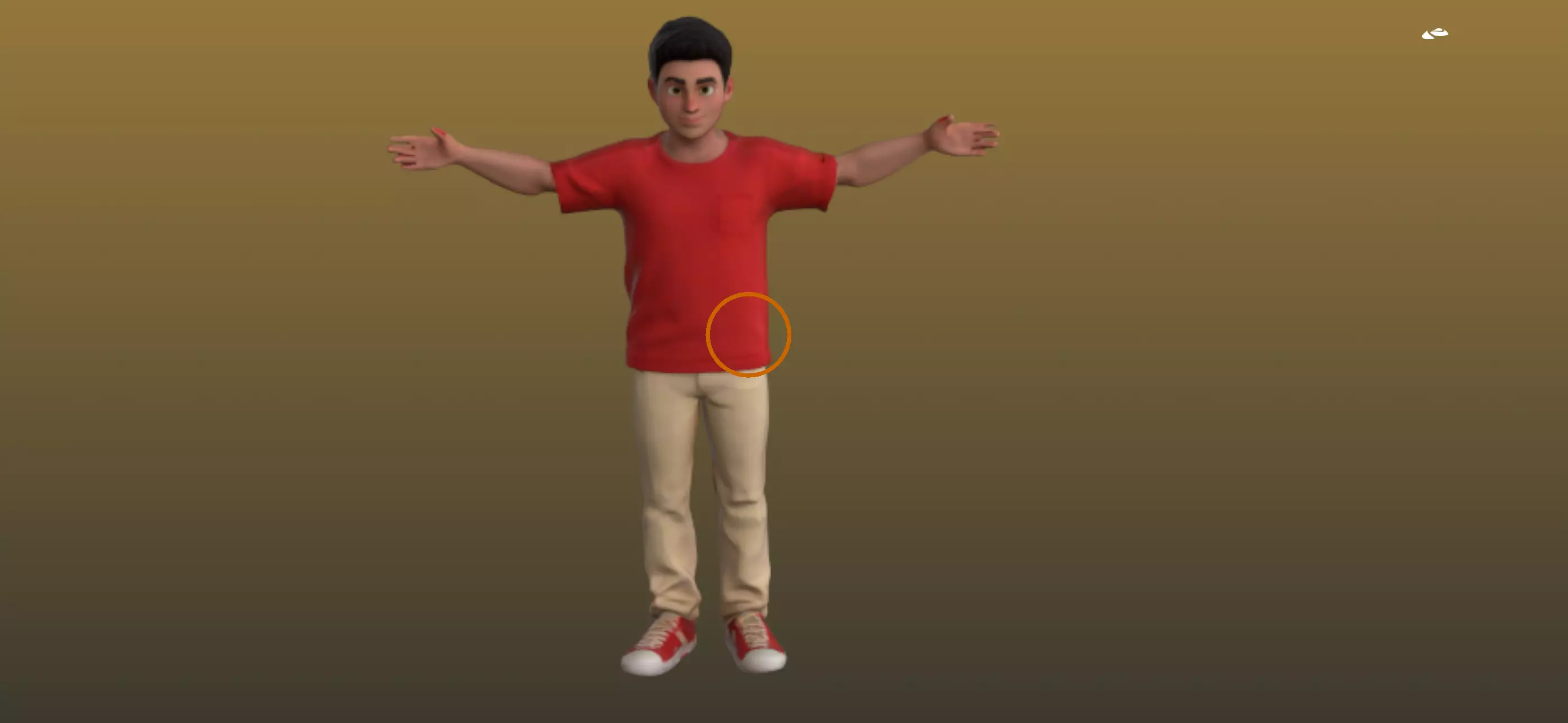 Friendly Character rigging ready 3D model_0