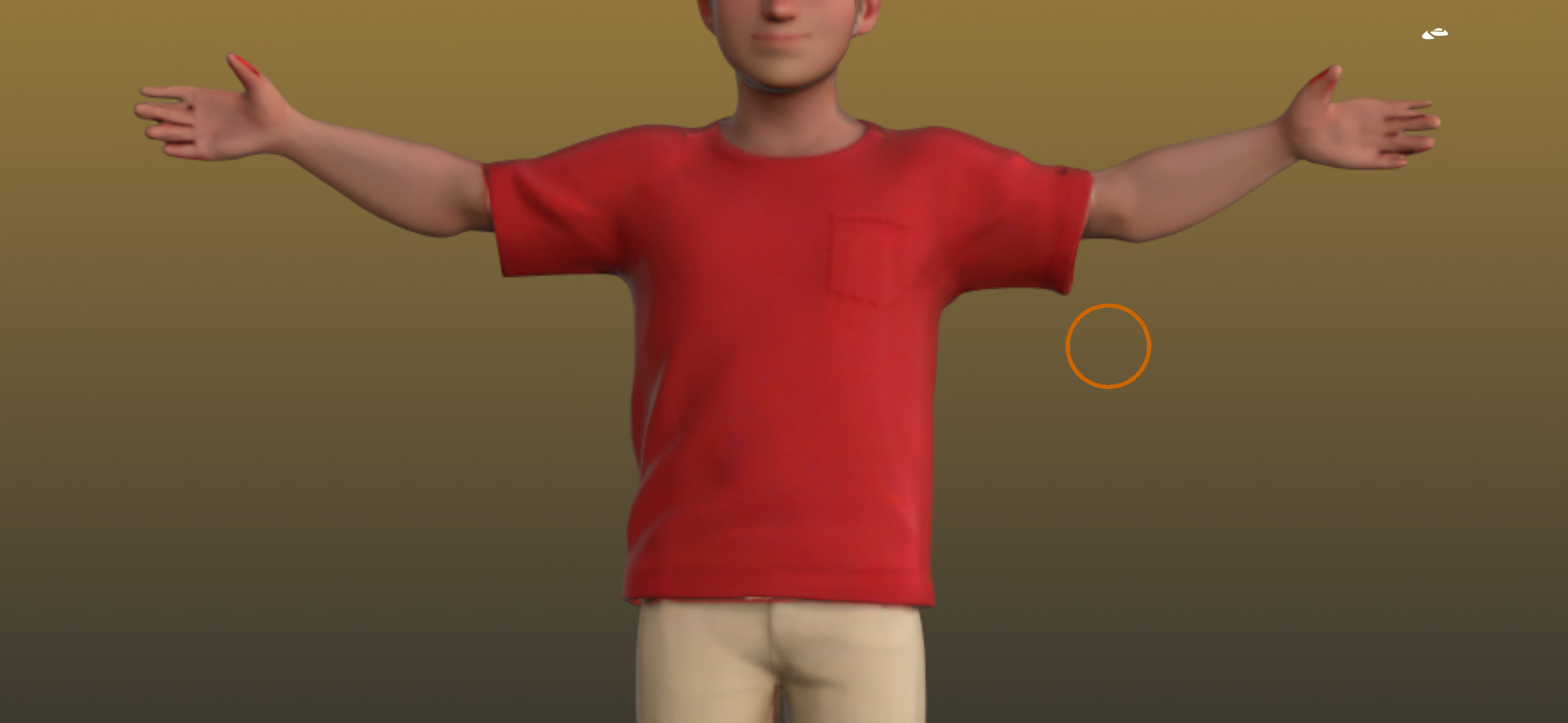 Friendly Character rigging ready 3D model_6