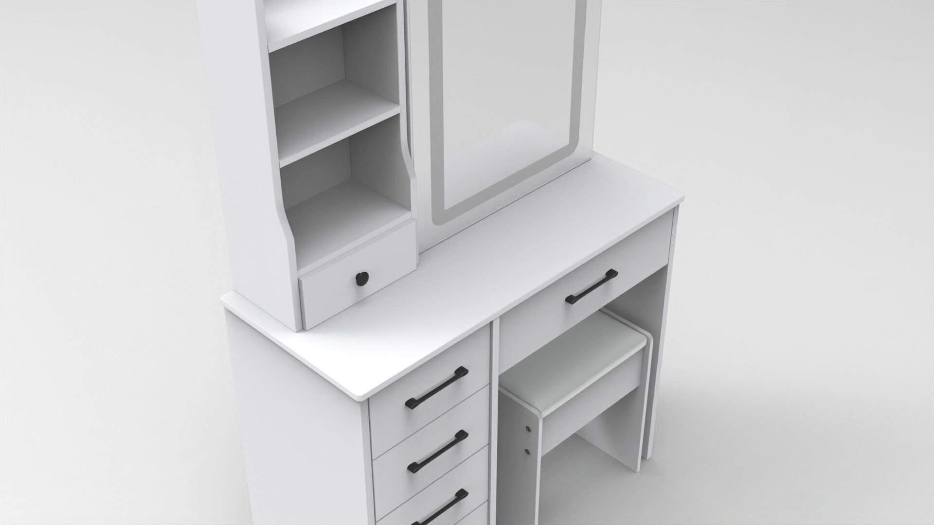 dressing table 002 Low-poly 3D model_2