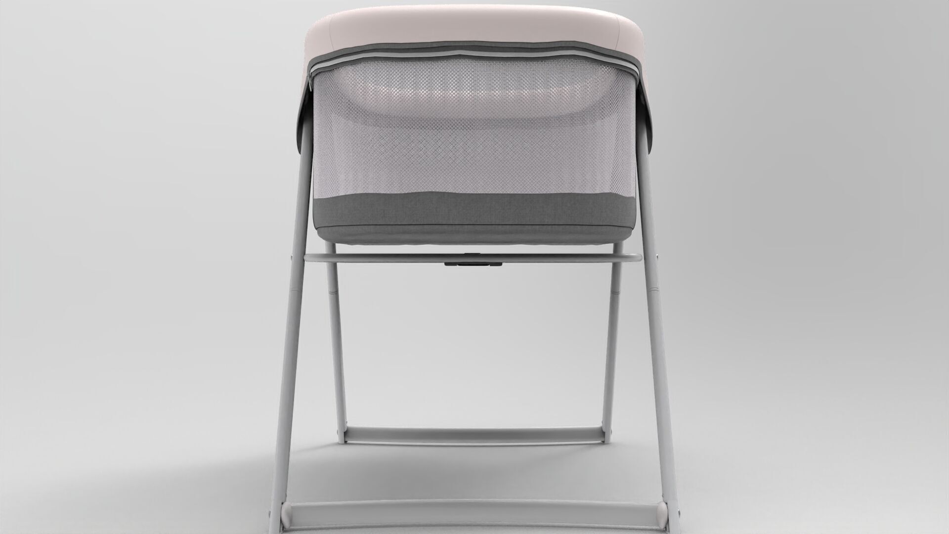 baby bed Low-poly 3D model_4