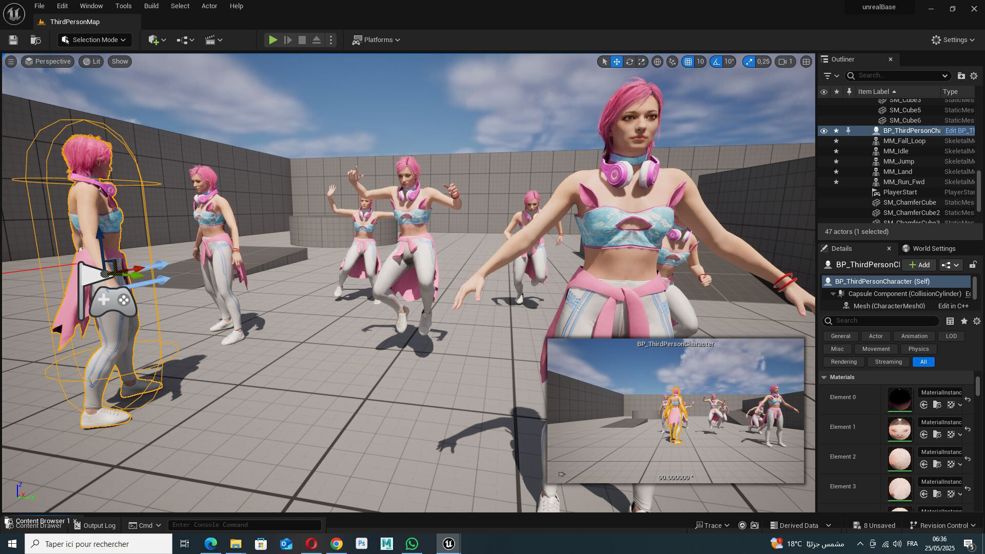 Sokor Stylized Urban Female Character Game Ready Rigged 3D Model Low-poly 3D model_23