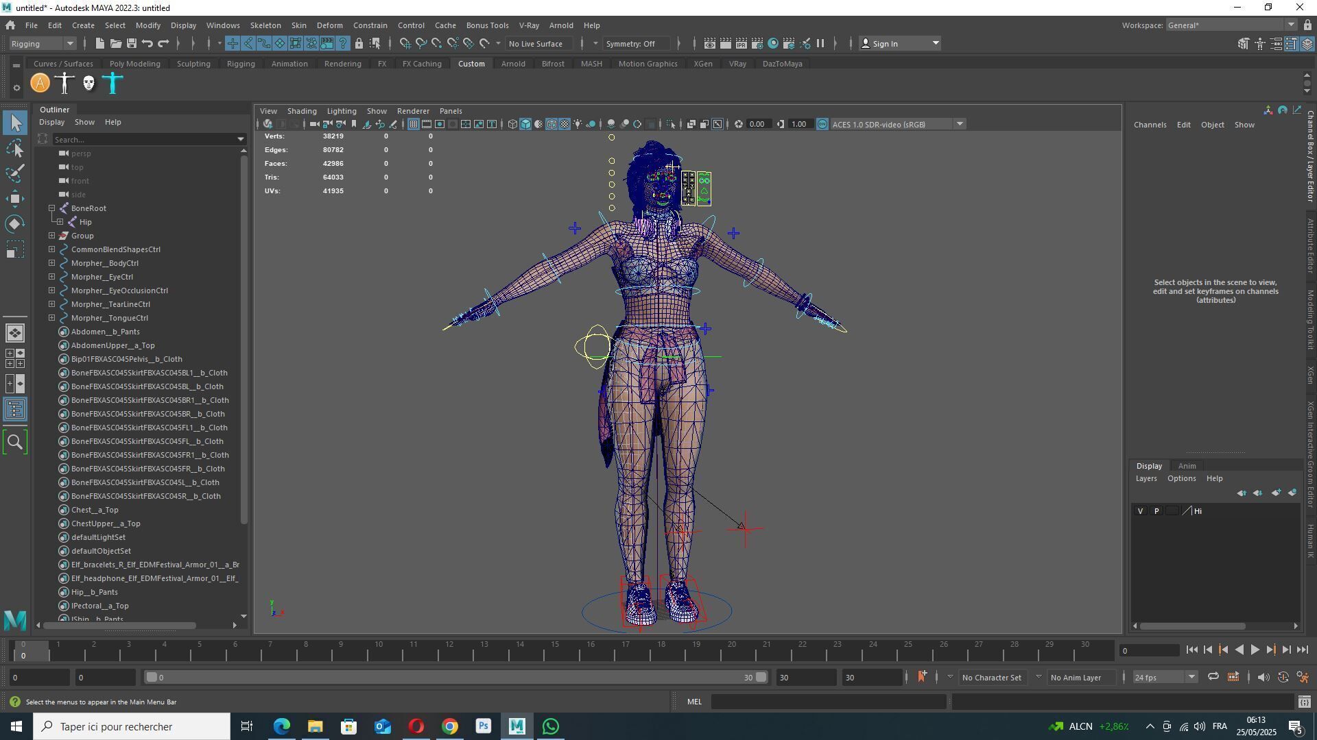 Sokor Stylized Urban Female Character Game Ready Rigged 3D Model Low-poly 3D model_19