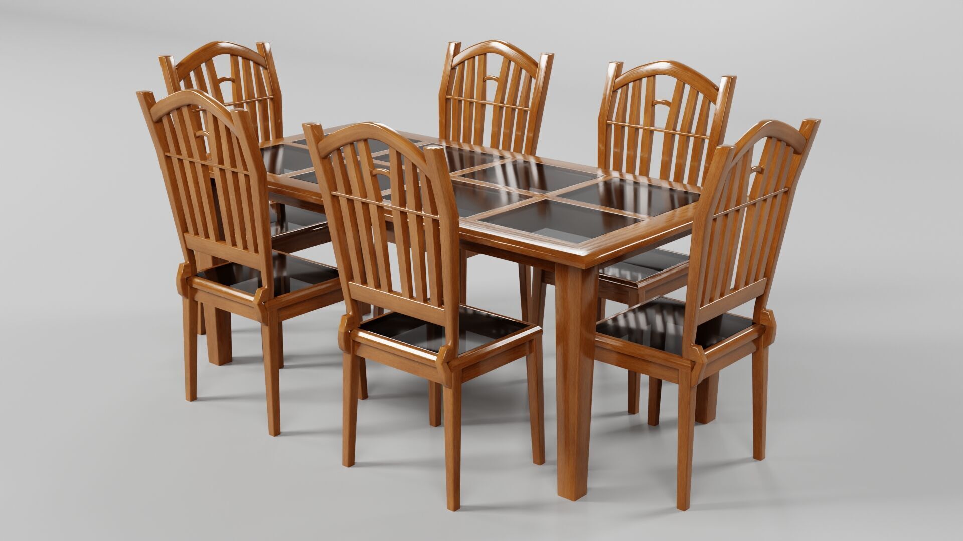 Dining set CG5 3D model_5
