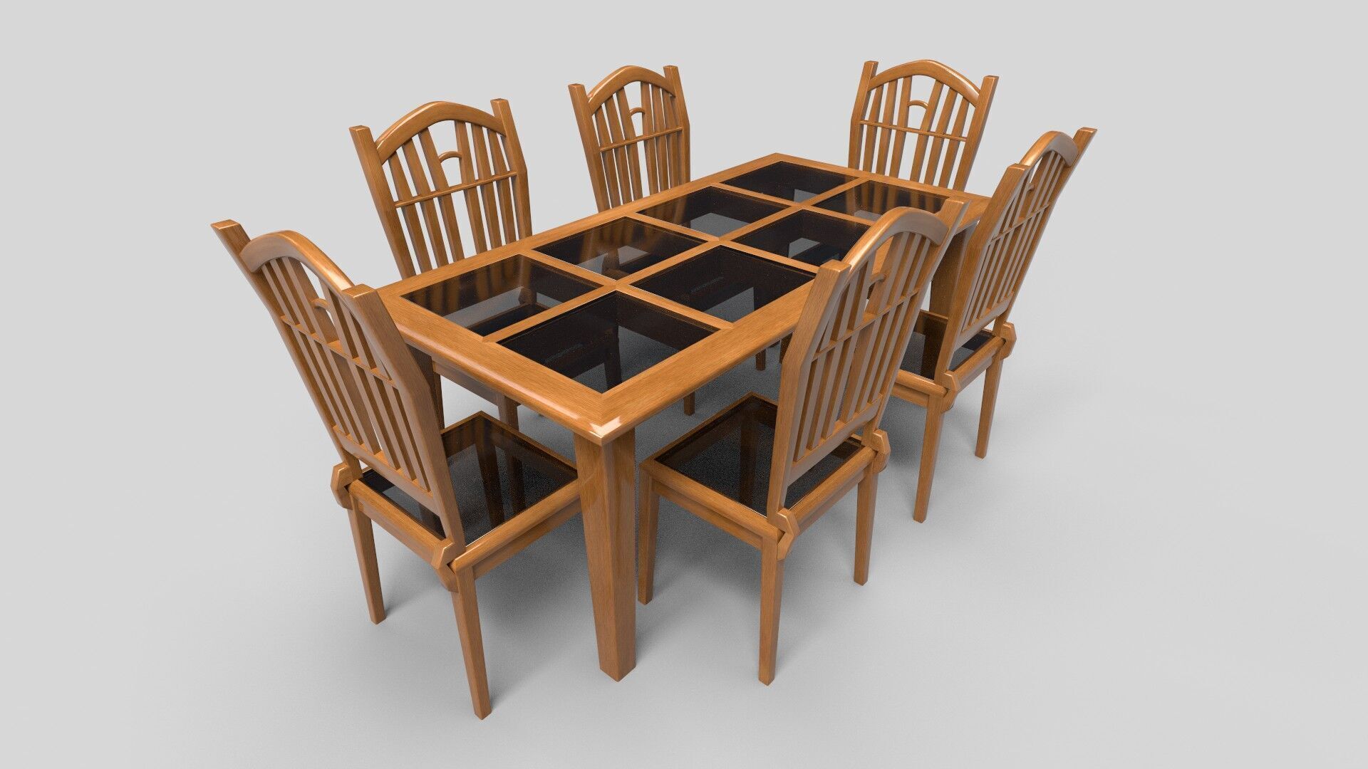 Dining set CG5 3D model_2