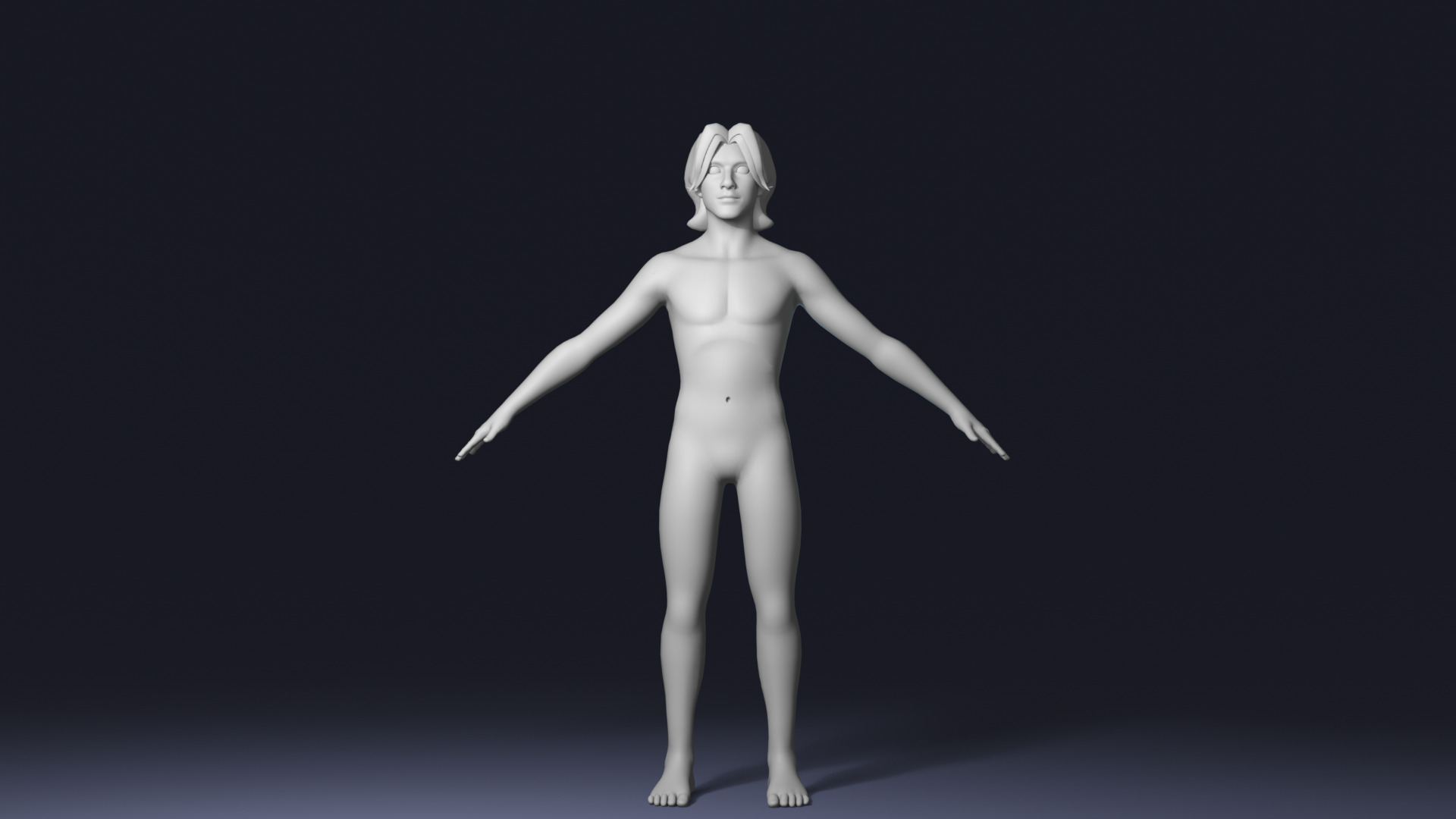 Stylized Male Body Base Mesh Pack Rigged IK FK Switch Game Ready Low-poly 3D model_14
