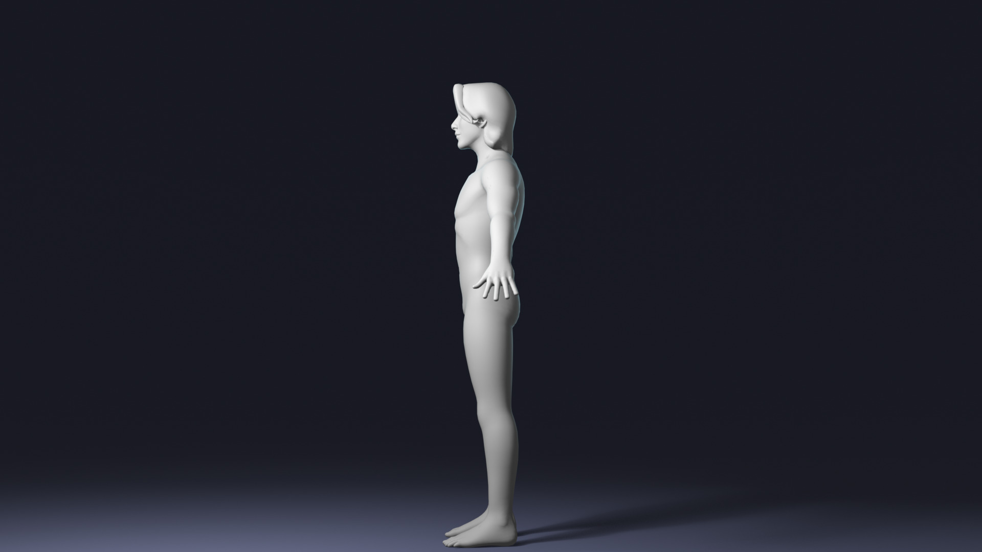 Stylized Male Body Base Mesh Pack Rigged IK FK Switch Game Ready Low-poly 3D model_18