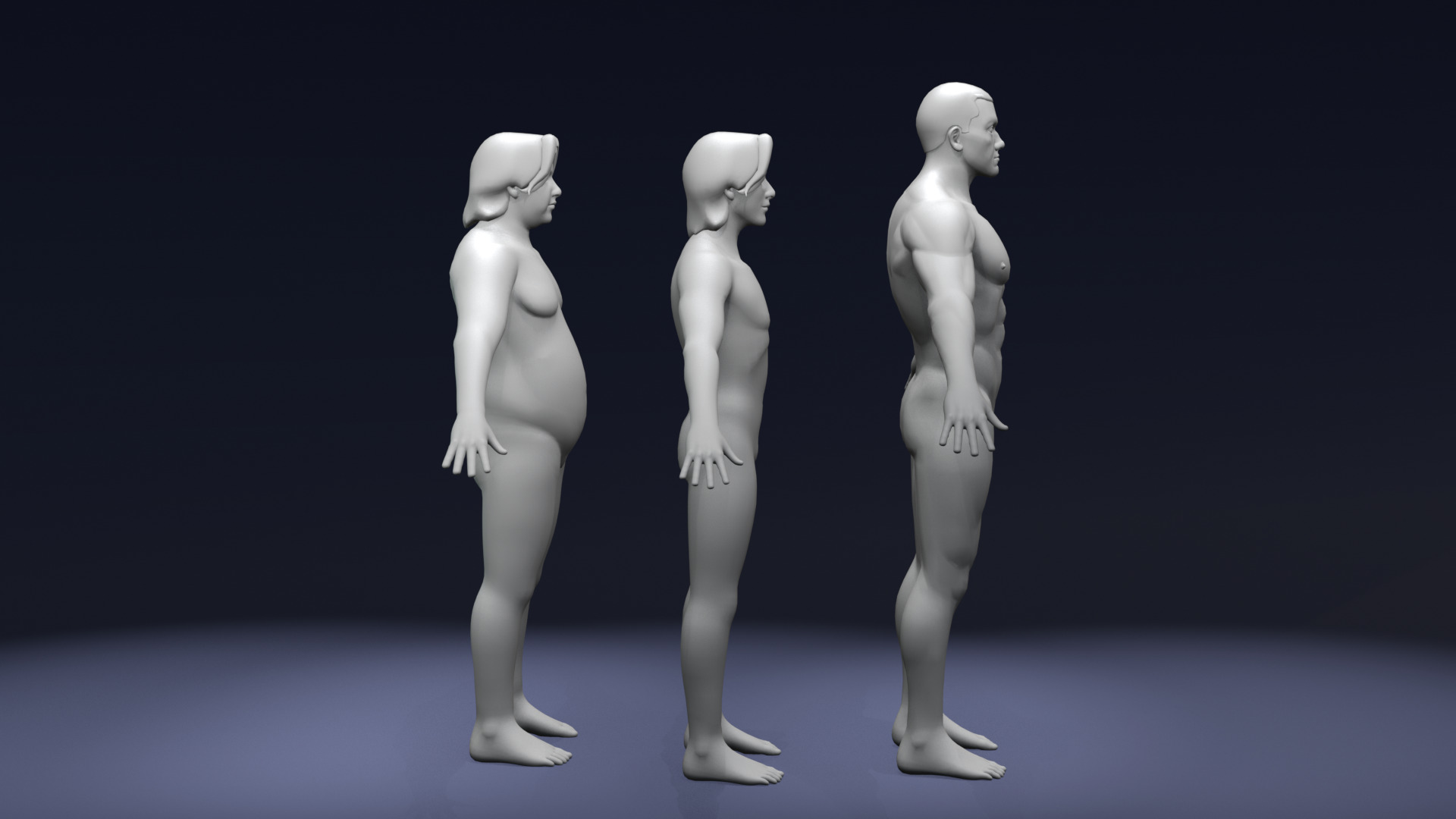 Stylized Male Body Base Mesh Pack Rigged IK FK Switch Game Ready Low-poly 3D model_11