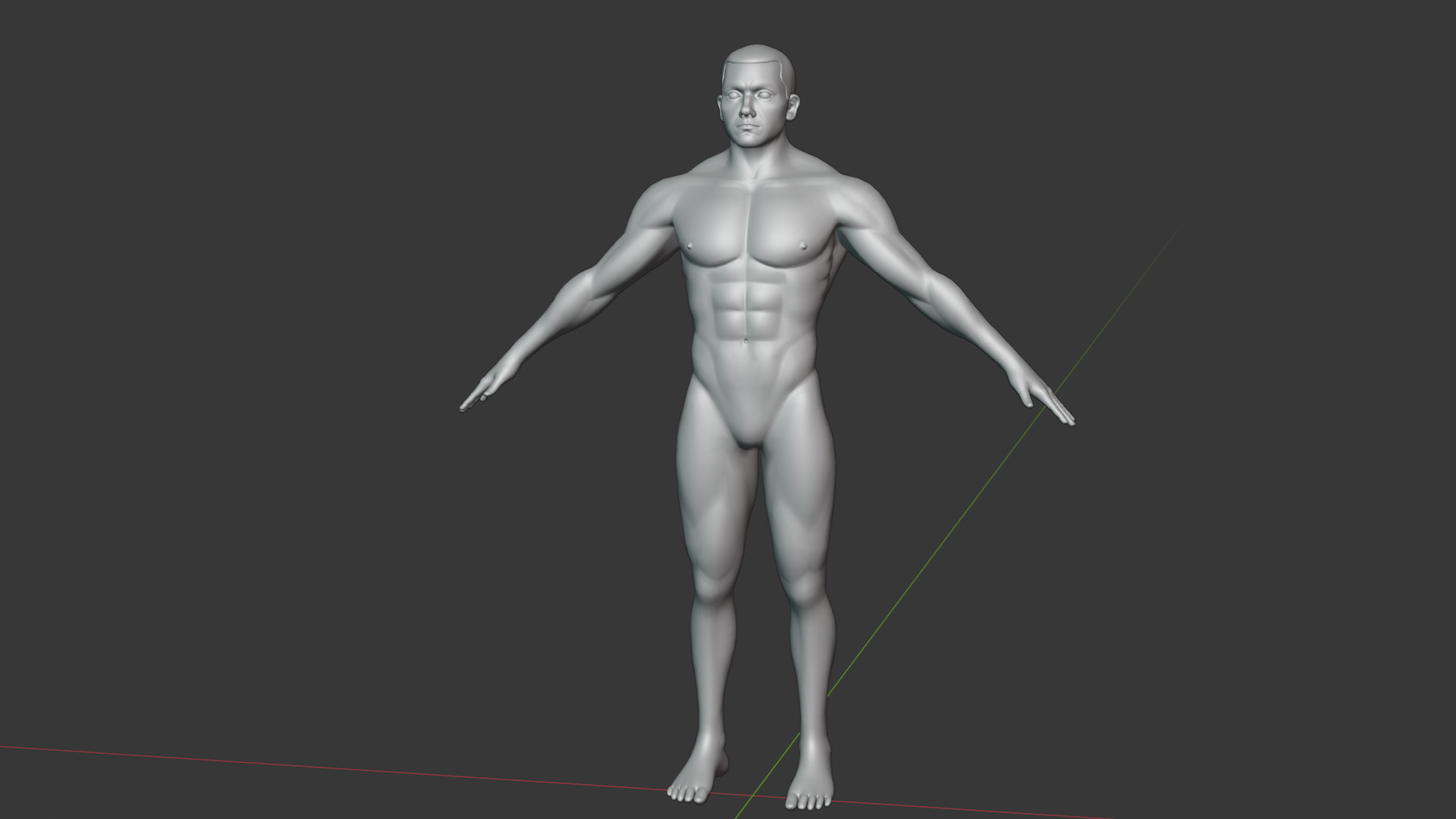 Stylized Male Body Base Mesh Pack Rigged IK FK Switch Game Ready Low-poly 3D model_45