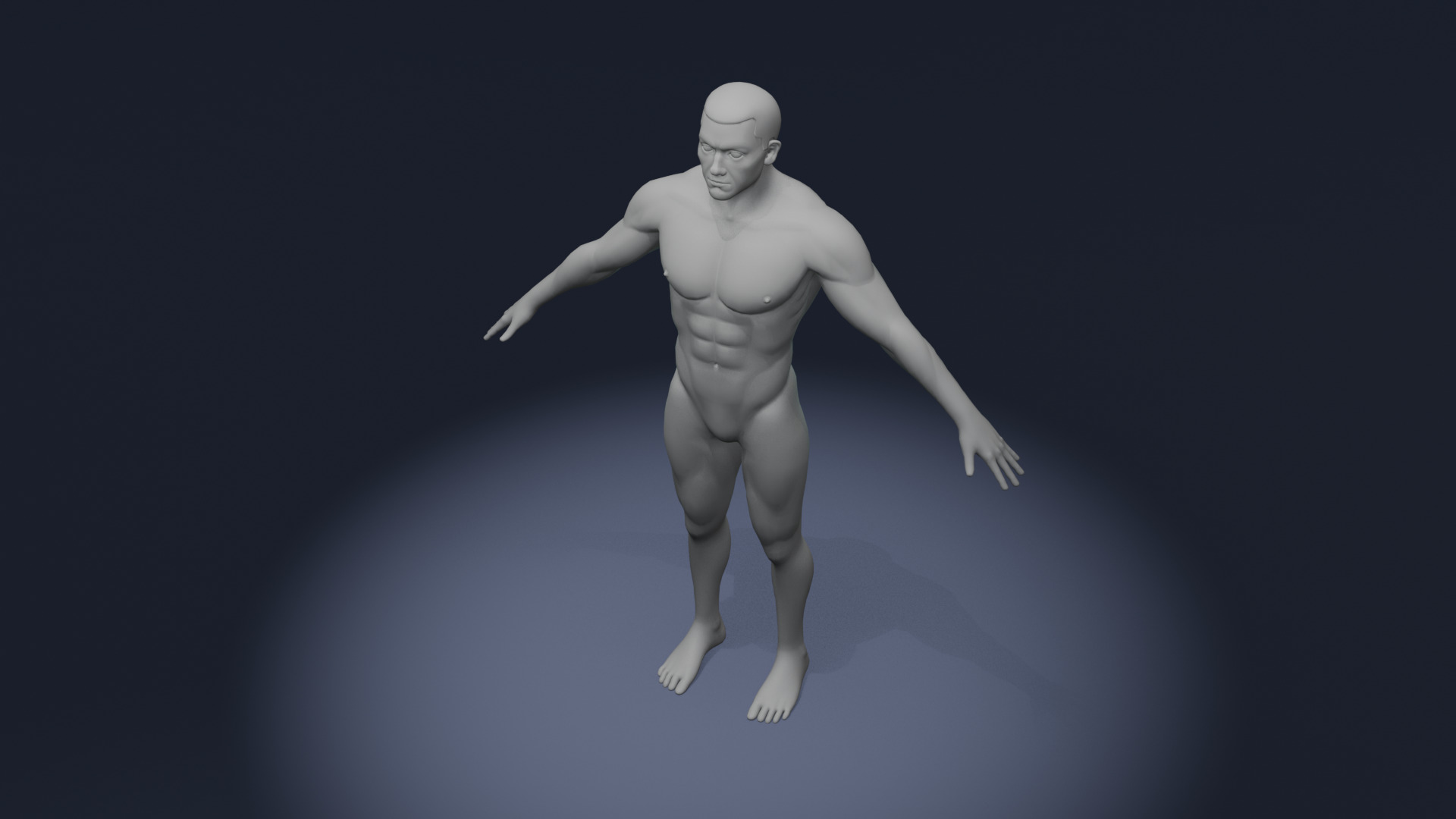Stylized Male Body Base Mesh Pack Rigged IK FK Switch Game Ready Low-poly 3D model_41