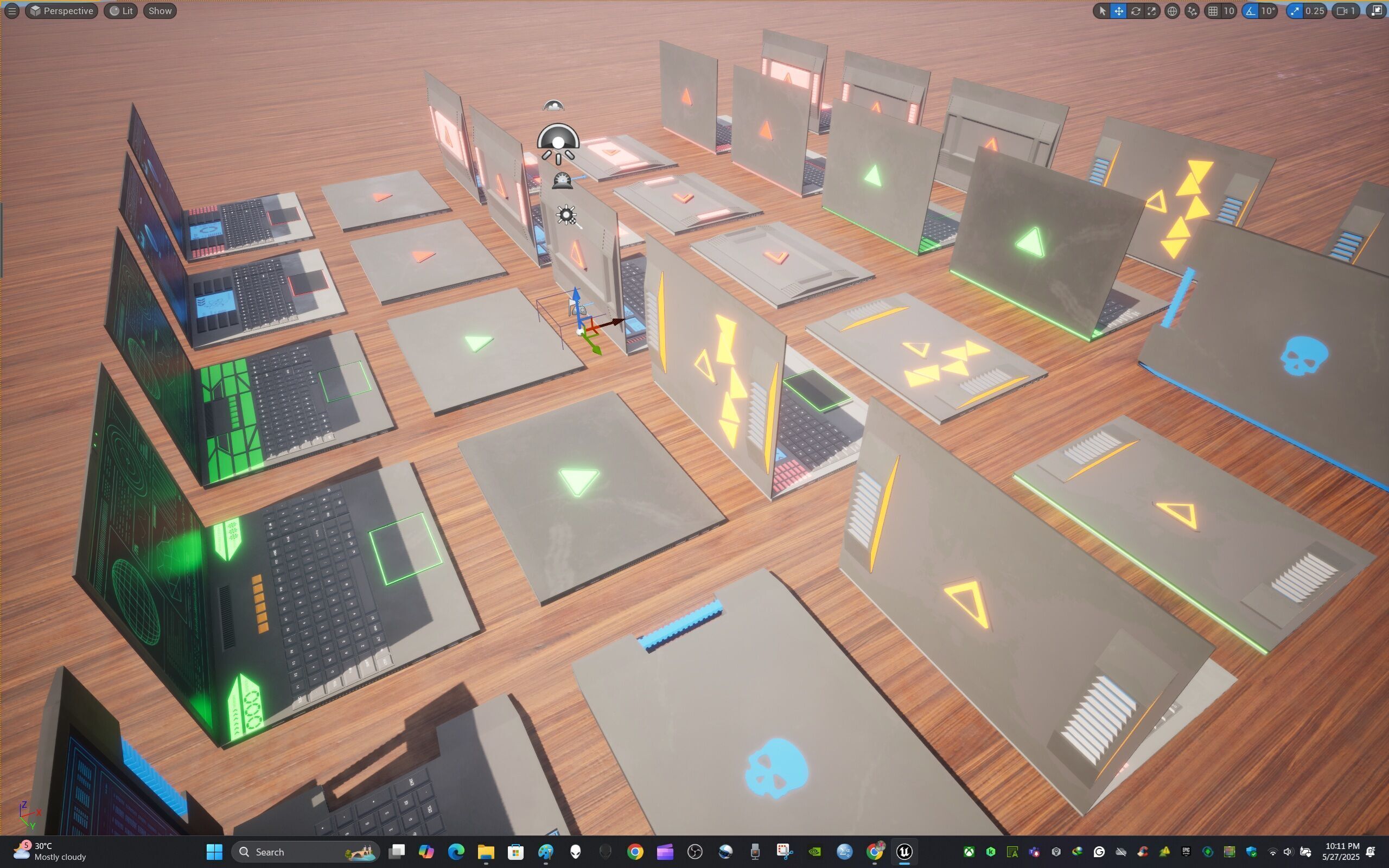 Scifi Laptop Collection Low-poly 3D model_29