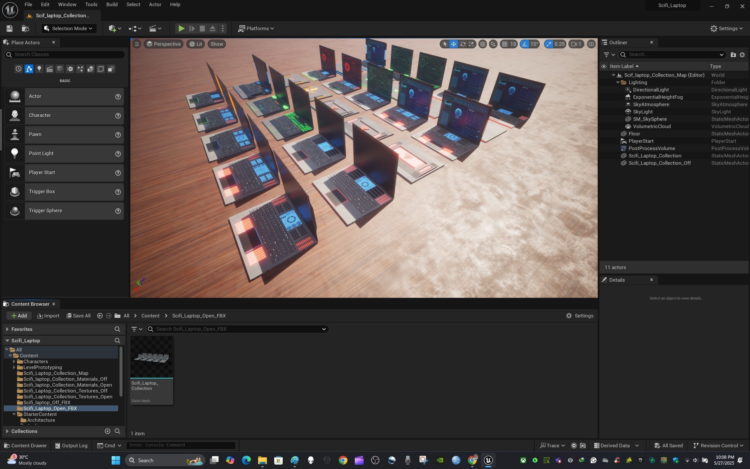 Scifi Laptop Collection Low-poly 3D model_24