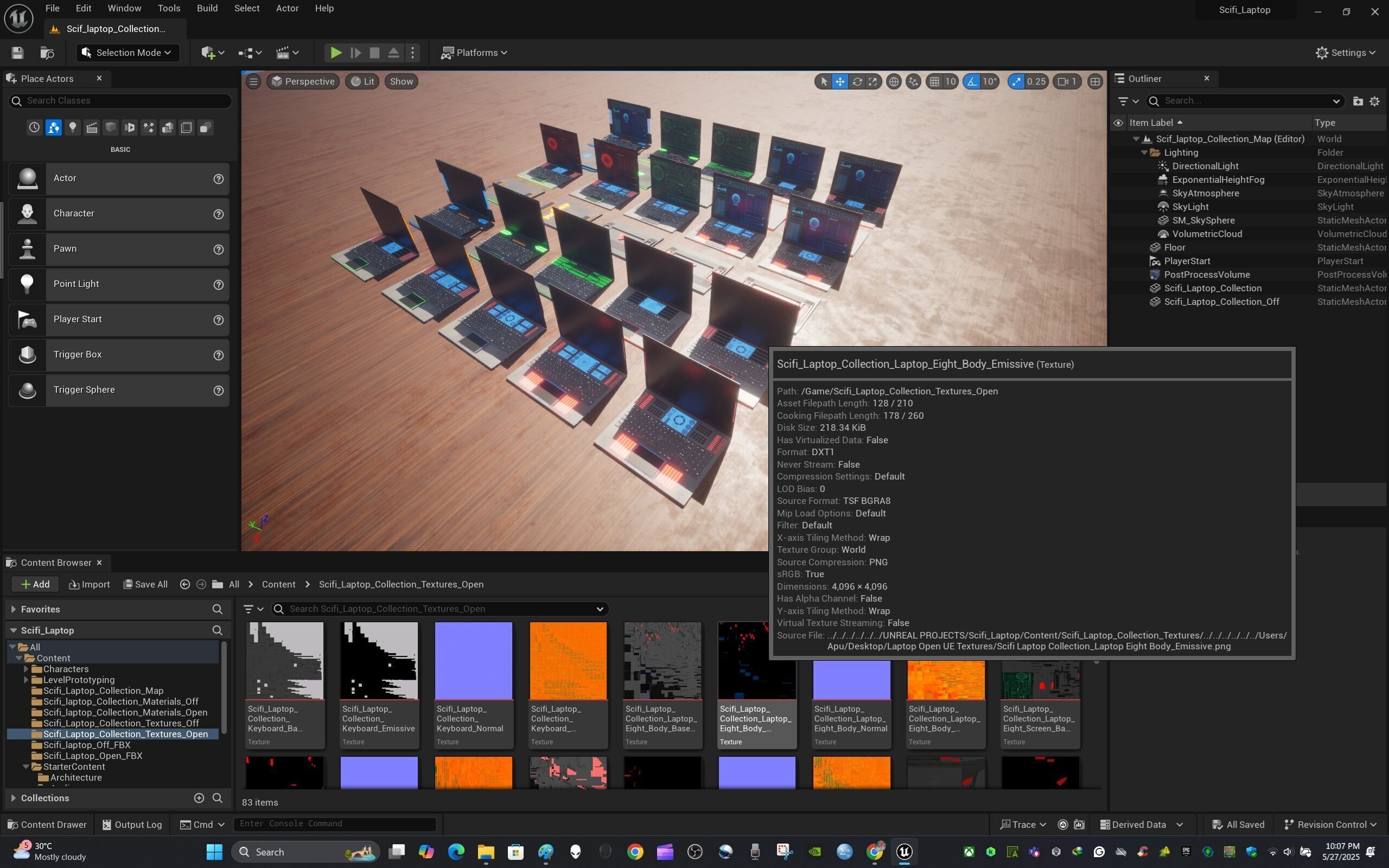 Scifi Laptop Collection Low-poly 3D model_22