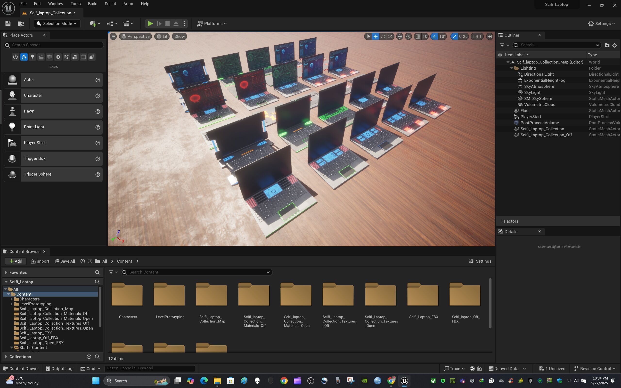 Scifi Laptop Collection Low-poly 3D model_21