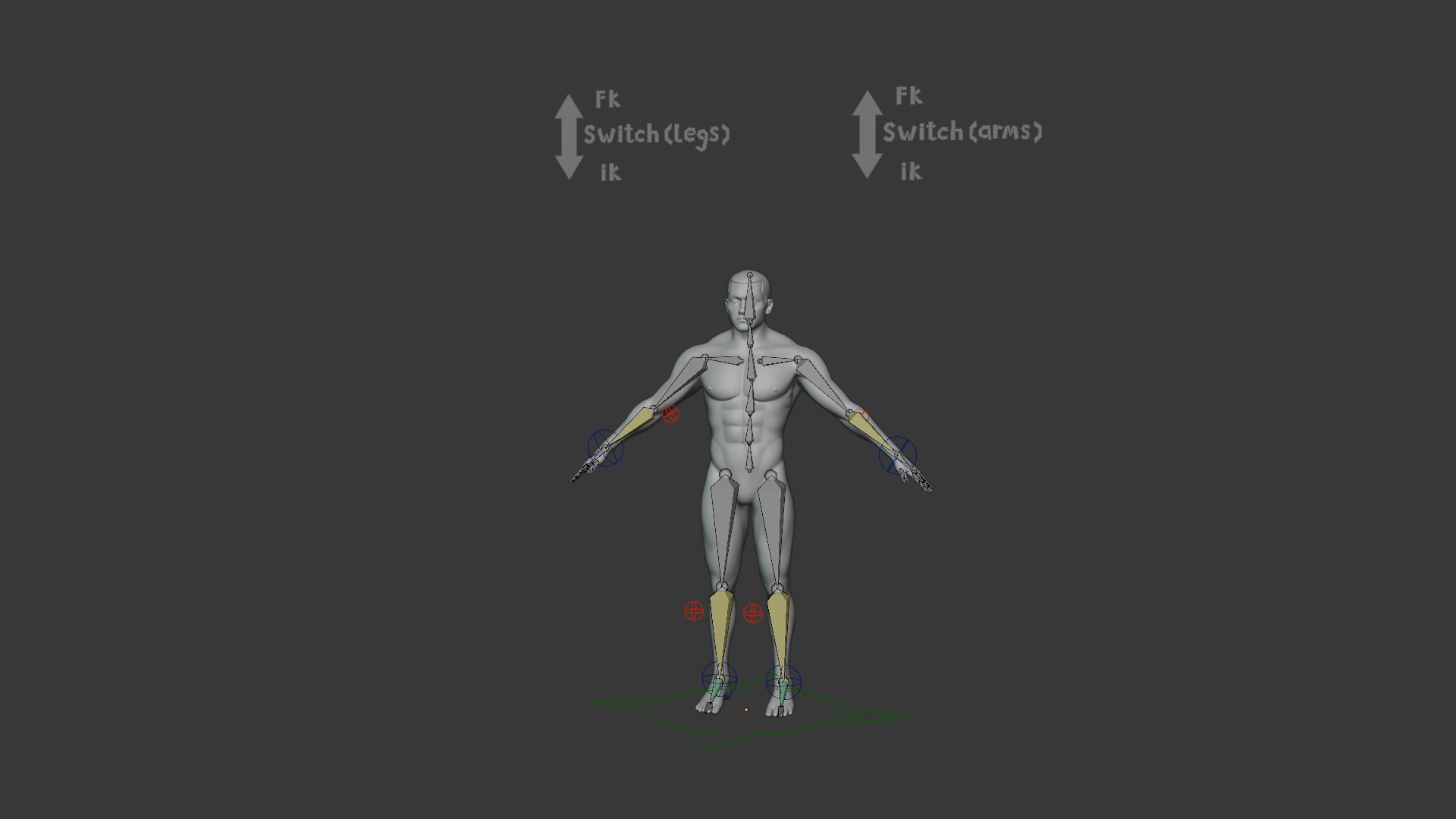 Stylized Male Body Base Mesh Variations 3D Model Collection_53