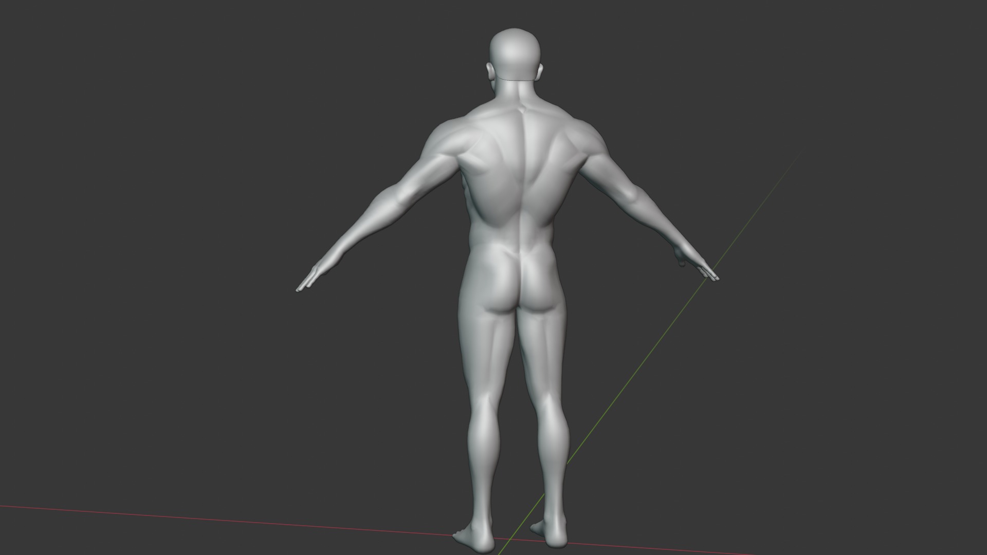 Stylized Male Body Base Mesh Variations 3D Model Collection_45
