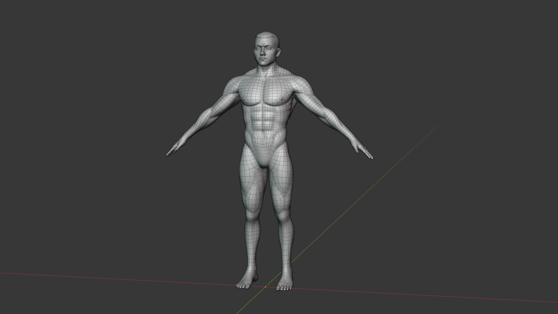 Stylized Male Body Base Mesh Variations 3D Model Collection_47