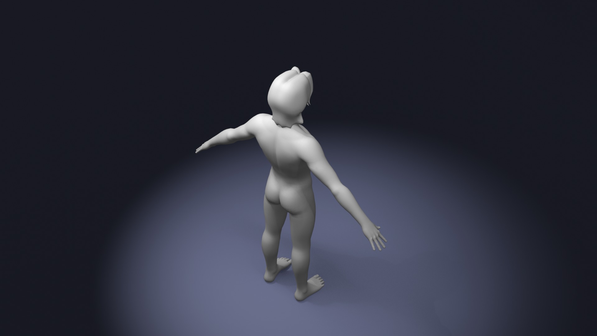 Stylized Male Body Base Mesh Variations 3D Model Collection_19