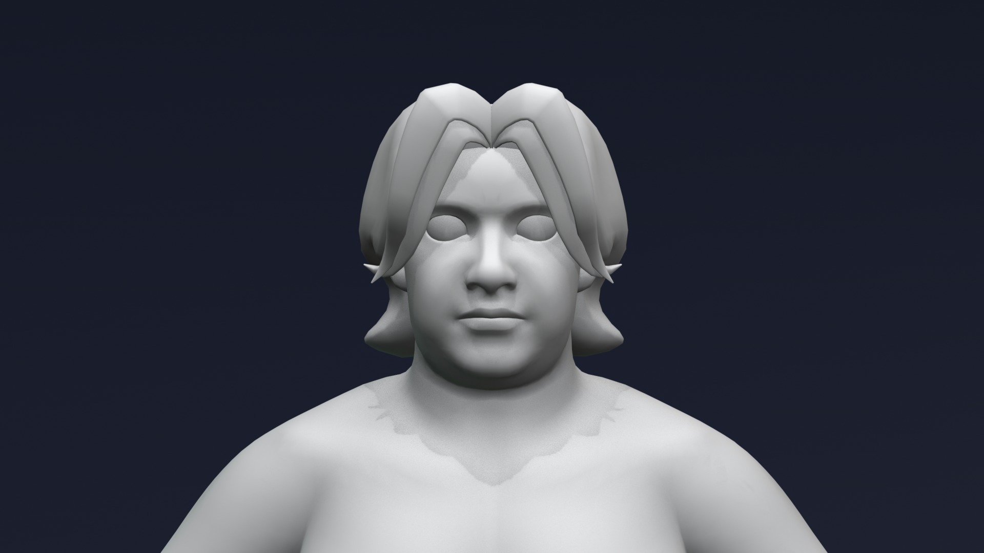 Stylized Male Body Base Mesh Variations 3D Model Collection_61