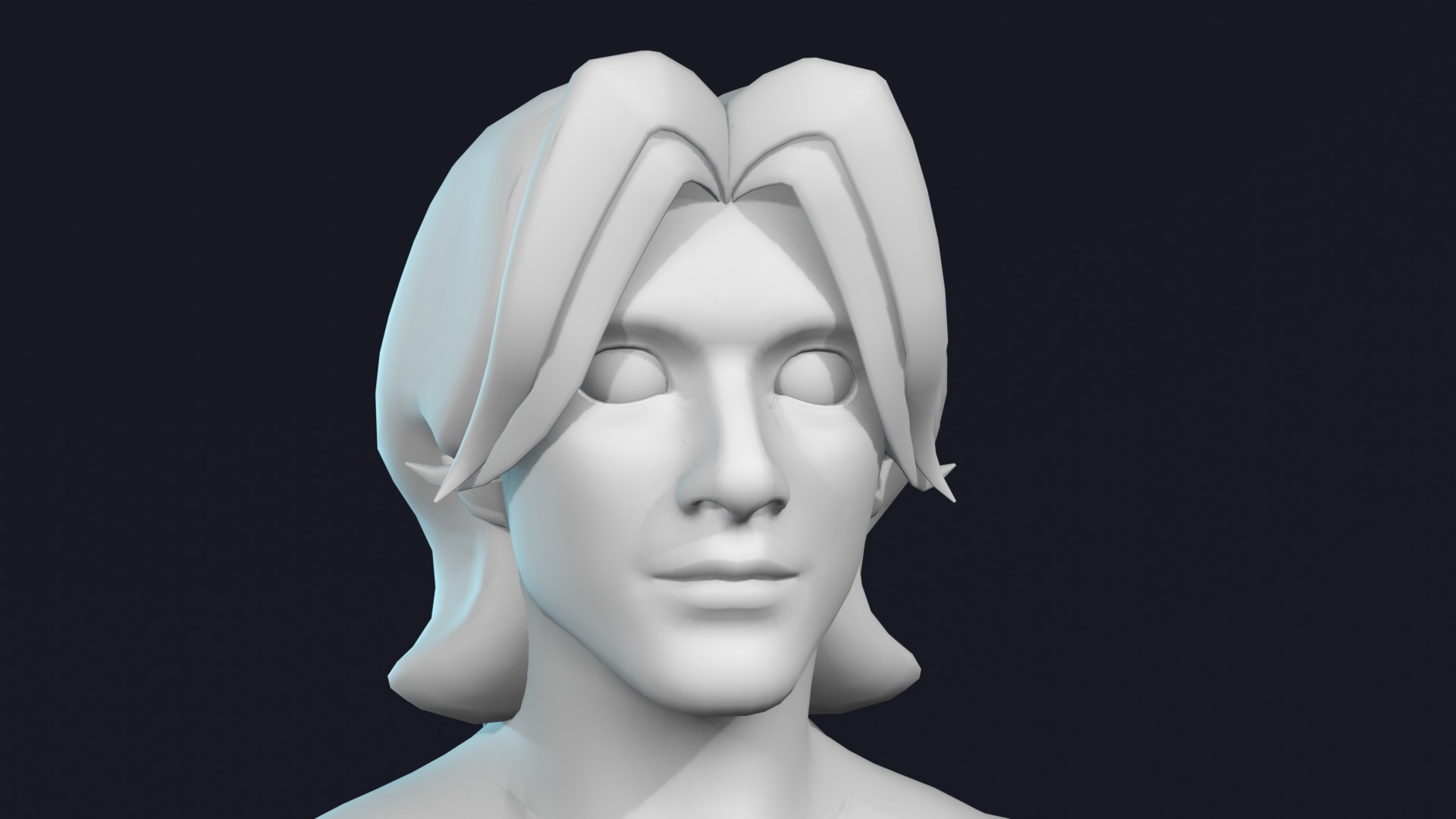 Stylized Male Body Base Mesh Variations 3D Model Collection_22