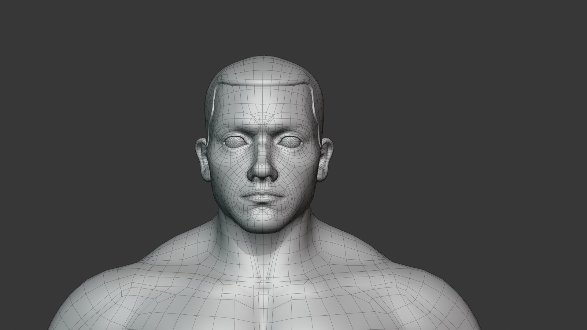 Stylized Male Body Base Mesh Variations 3D Model Collection_48