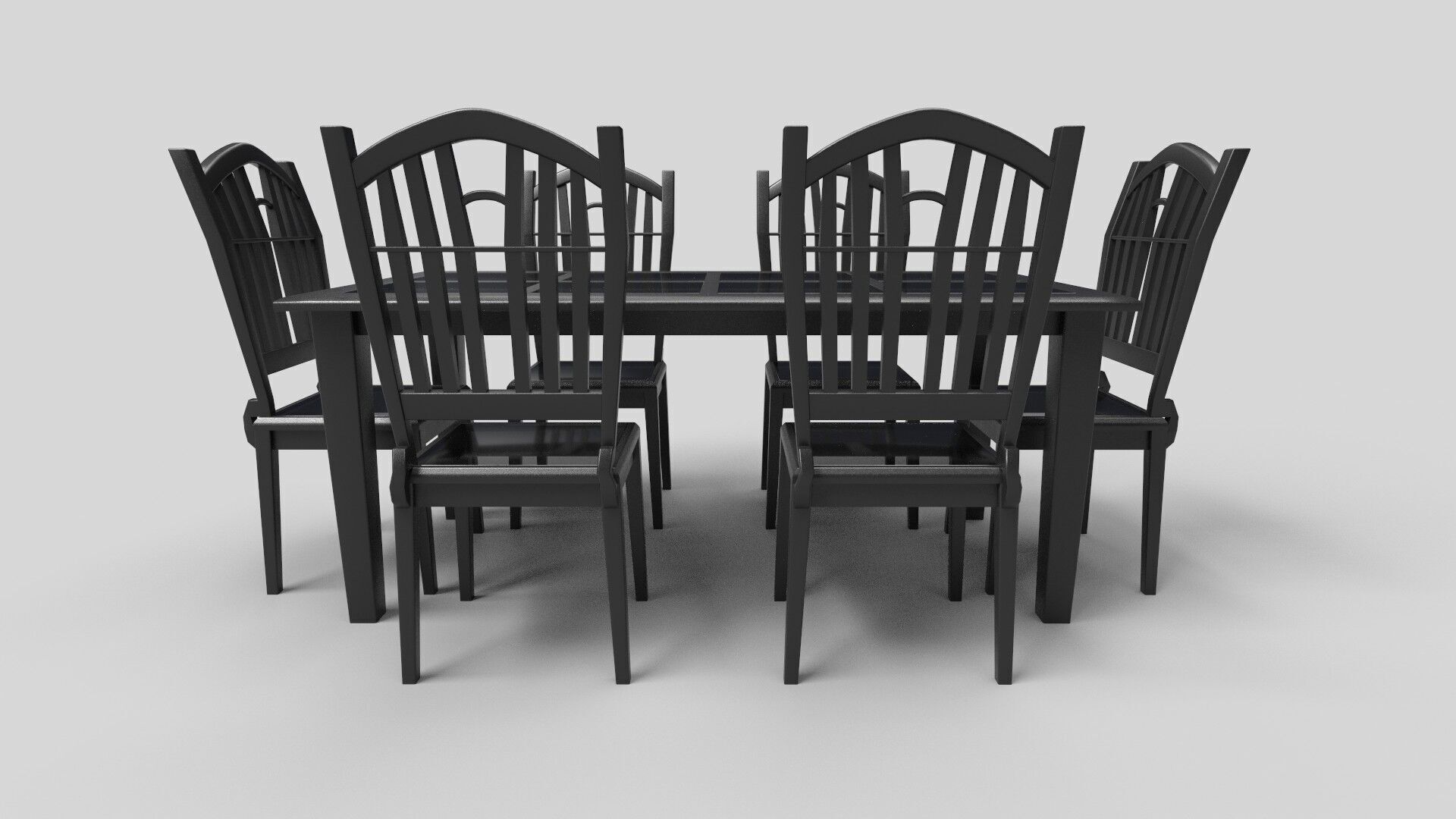 Dining set CG6 3D model_1