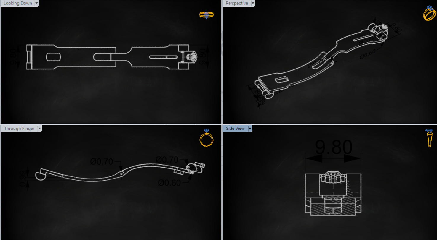 gold lock gl0007 3D print model_25