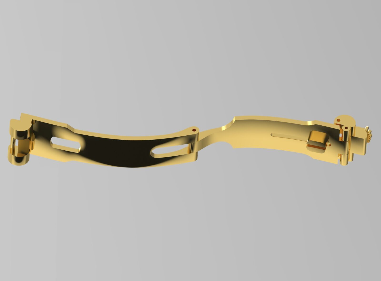 gold lock gl0007 3D print model_3