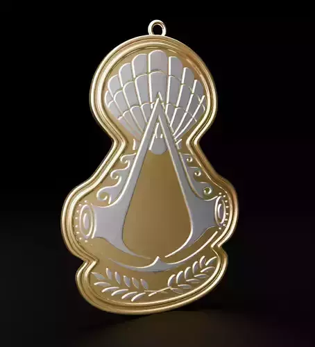 Assassins Creed pendant emblem of honor 3D model for 3D print