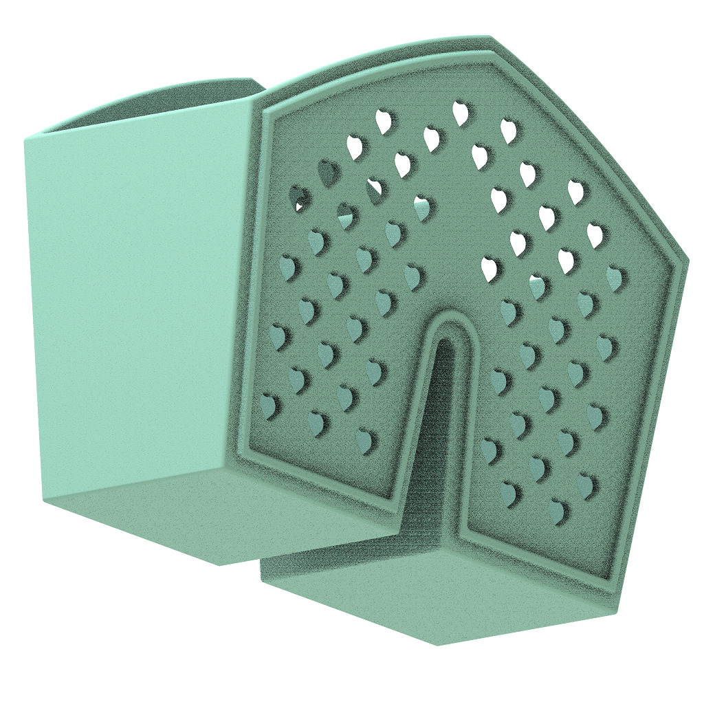 Premium Stationery Holder 3D print model_3