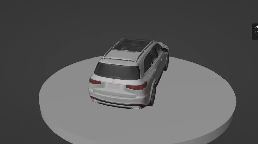Mercedes-Benz GLS-Class Luxury SUV  HighQuality 3D Model Low-poly 3D model_0
