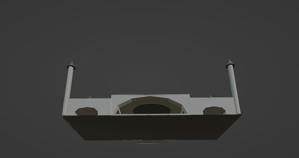 Low Poly Mosque 3D Model Islamic Architecture Low-poly 3D model_2