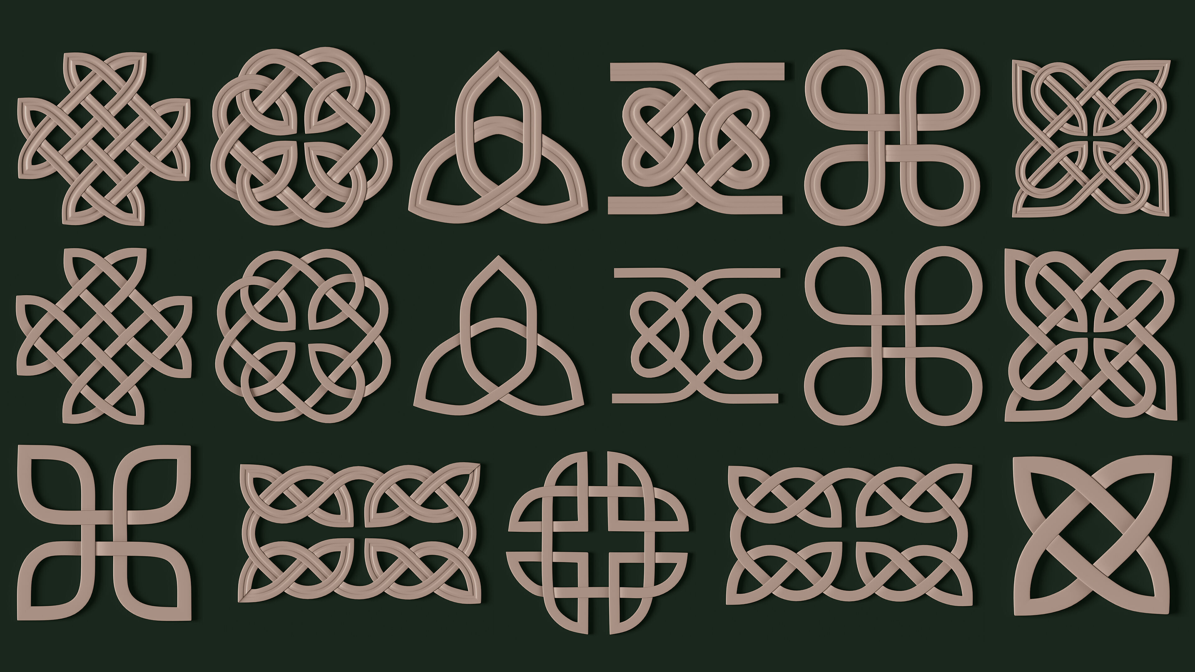 ARCHITECTURAL KITBASH CELTIC Low-poly 3D model_2