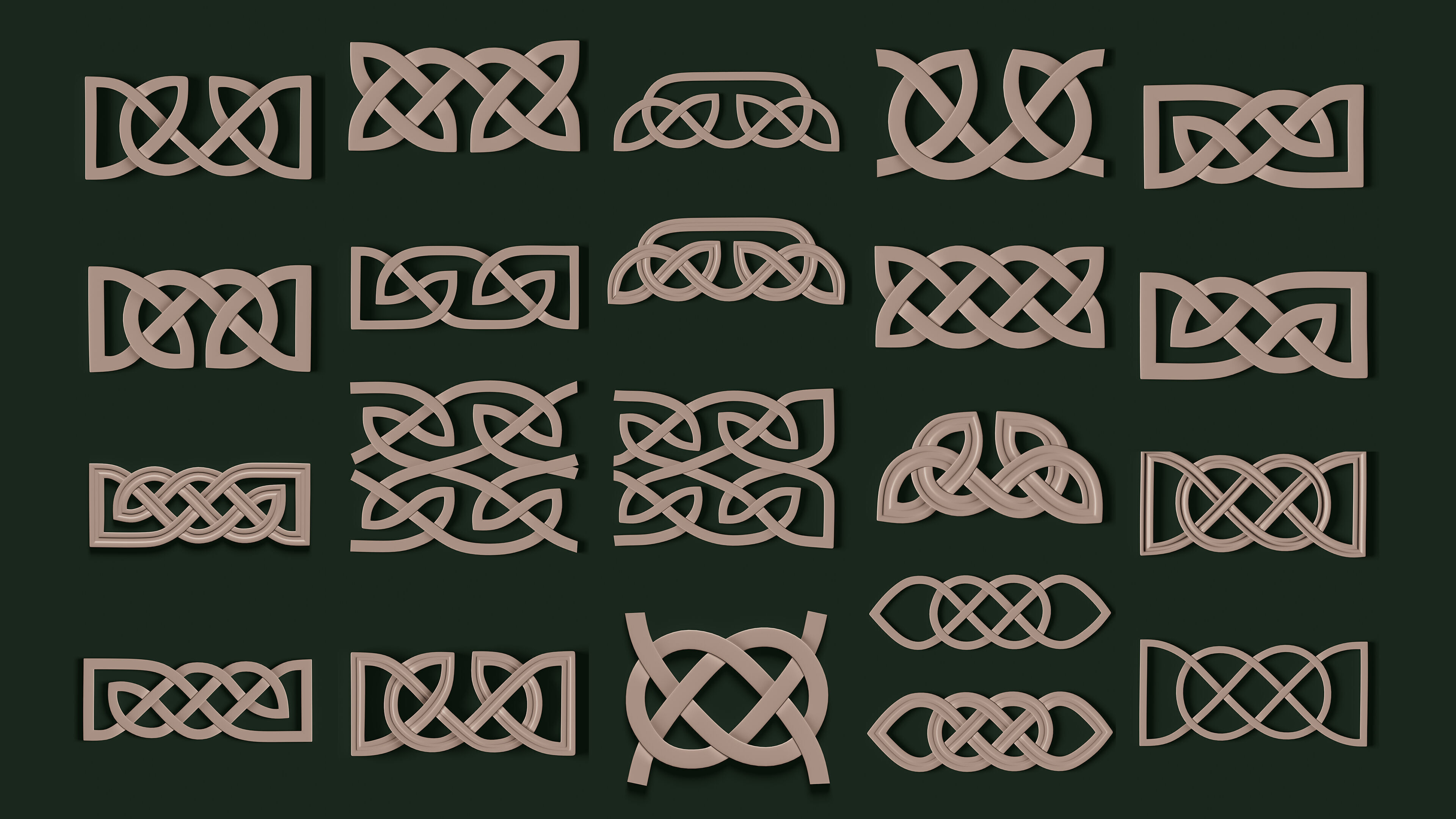 ARCHITECTURAL KITBASH CELTIC Low-poly 3D model_4