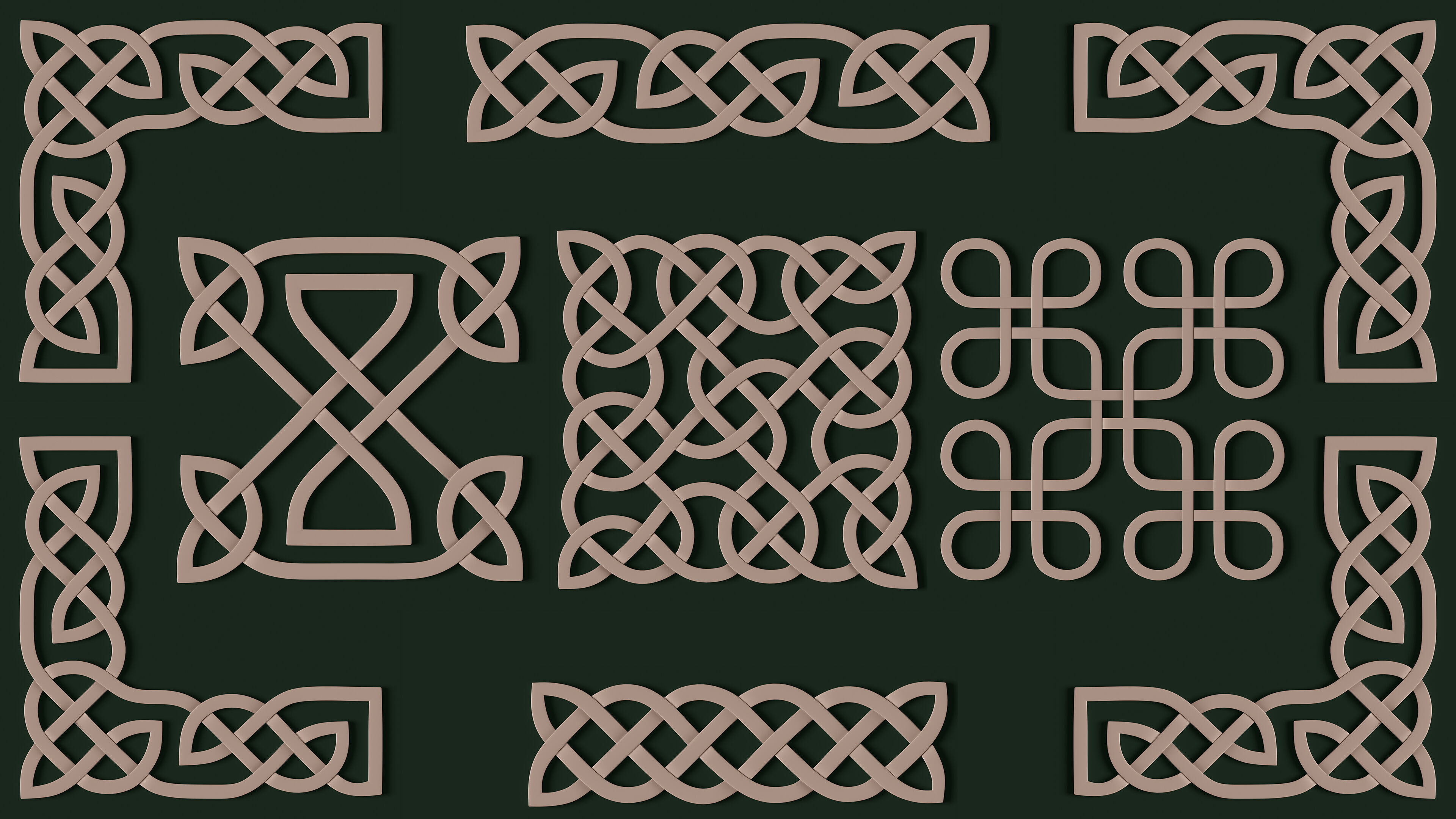 ARCHITECTURAL KITBASH CELTIC Low-poly 3D model_3