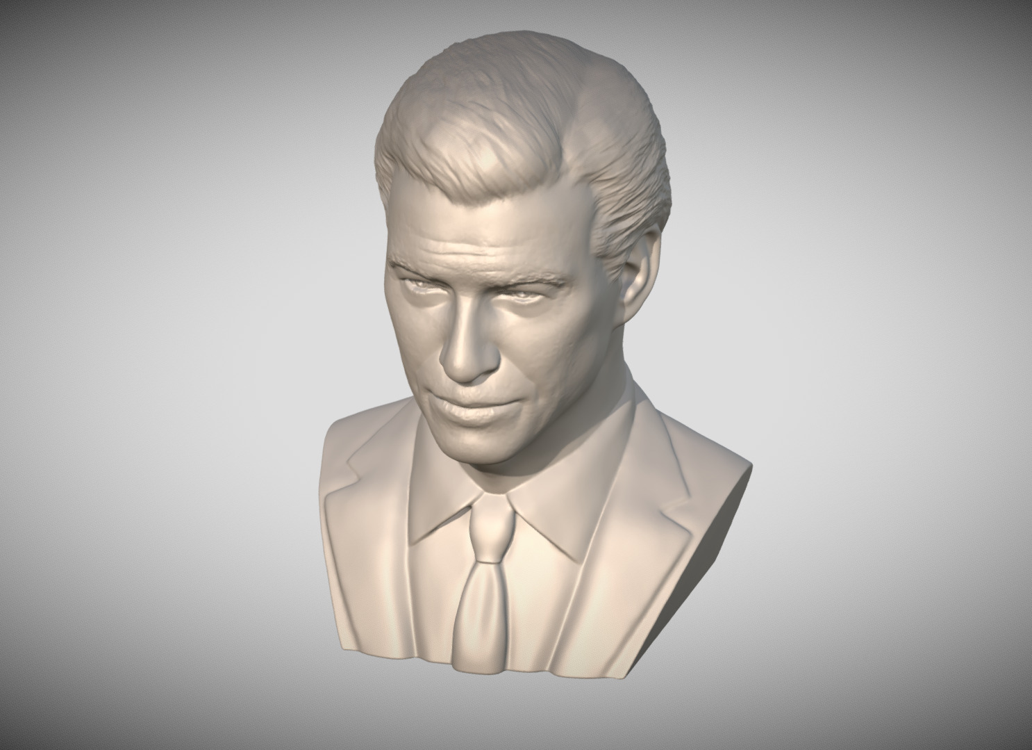 James Bond Pierce Brosnan bust 3D print model_13