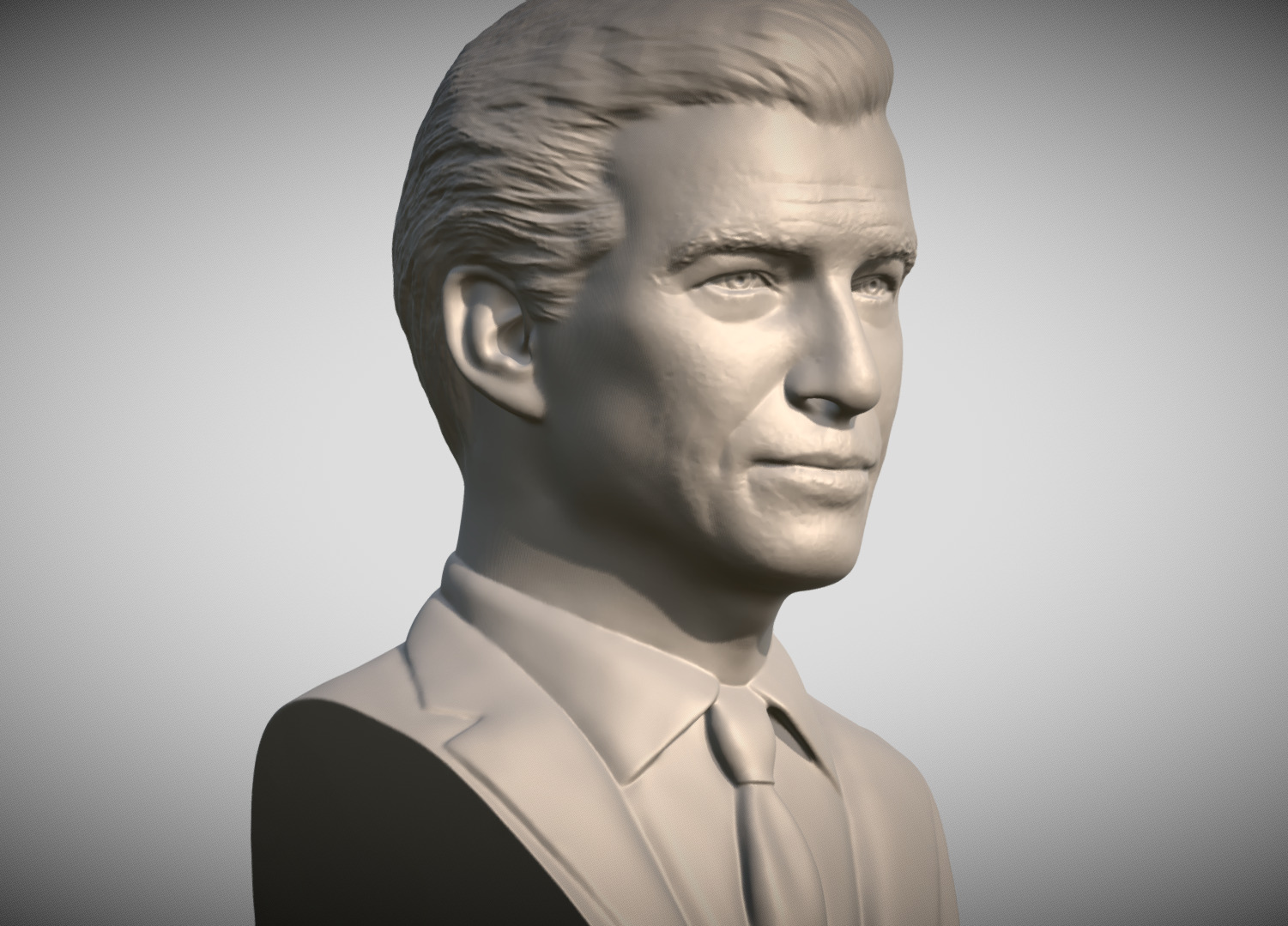 James Bond Pierce Brosnan bust 3D print model_8