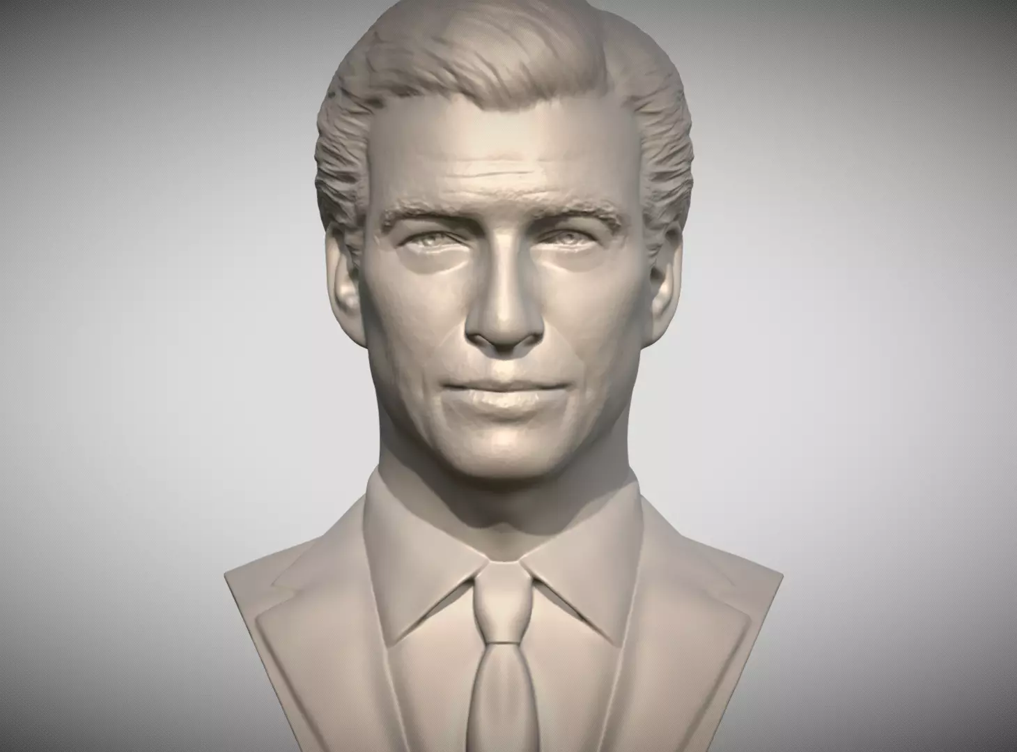 James Bond Pierce Brosnan bust 3D print model_0