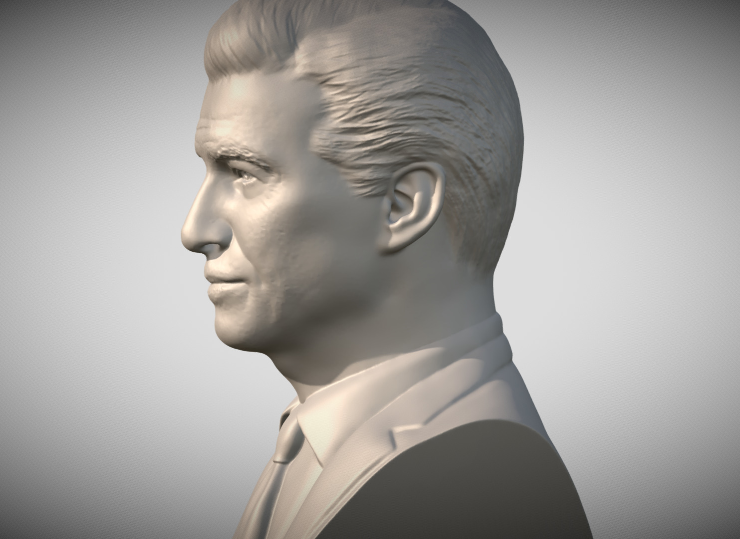 James Bond Pierce Brosnan bust 3D print model_3