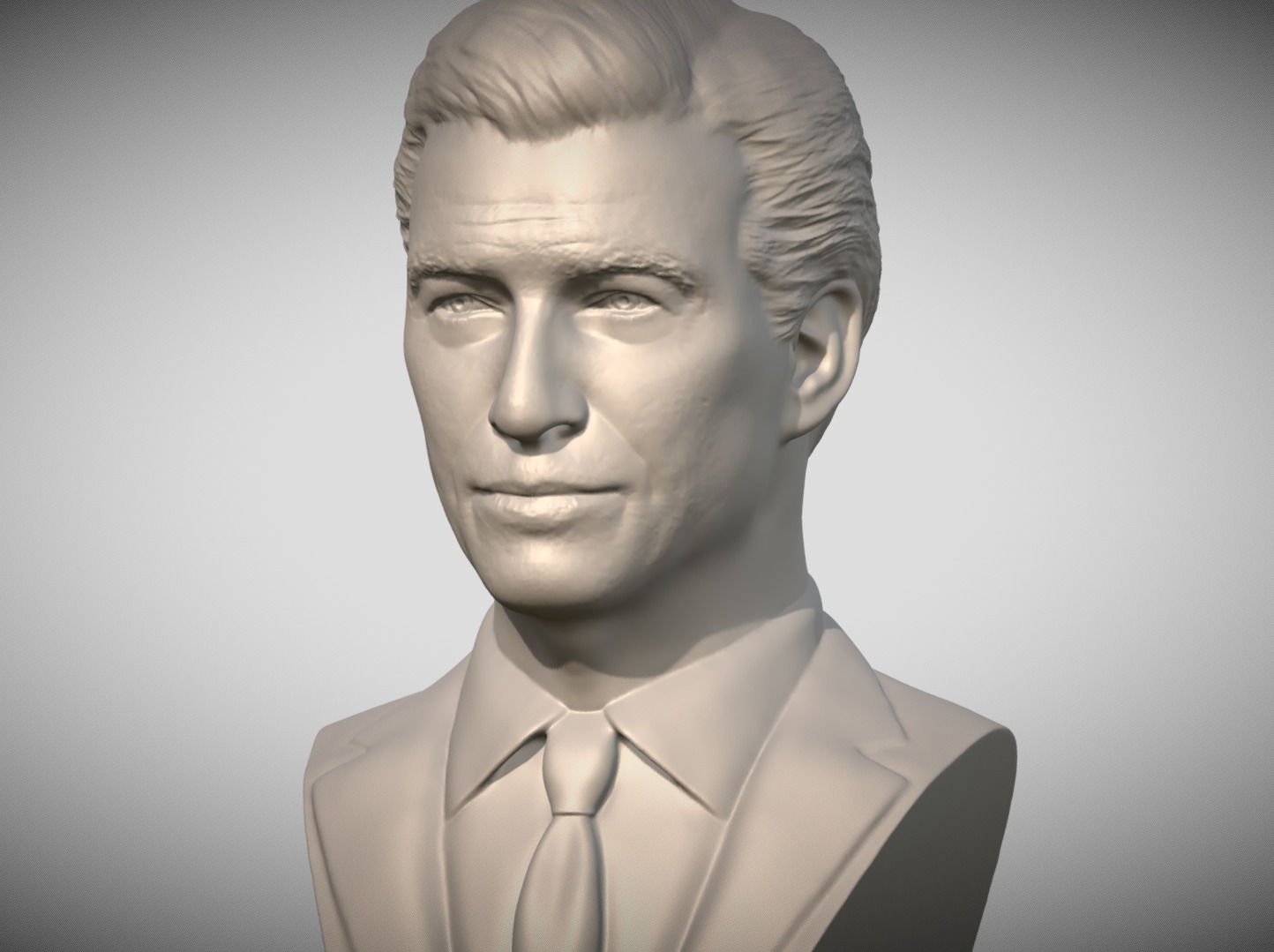 James Bond Pierce Brosnan bust 3D print model_1