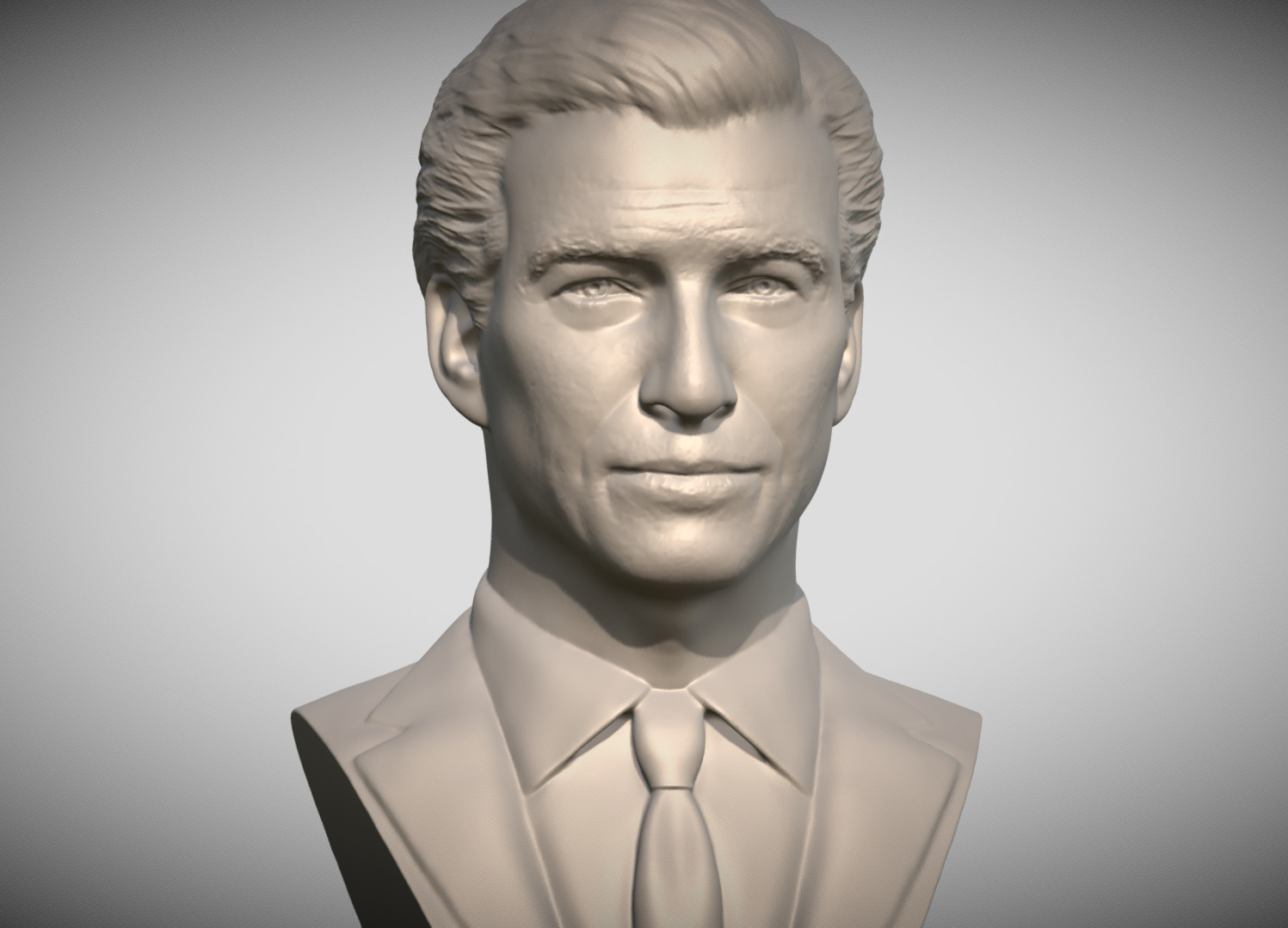 James Bond Pierce Brosnan bust 3D print model_10