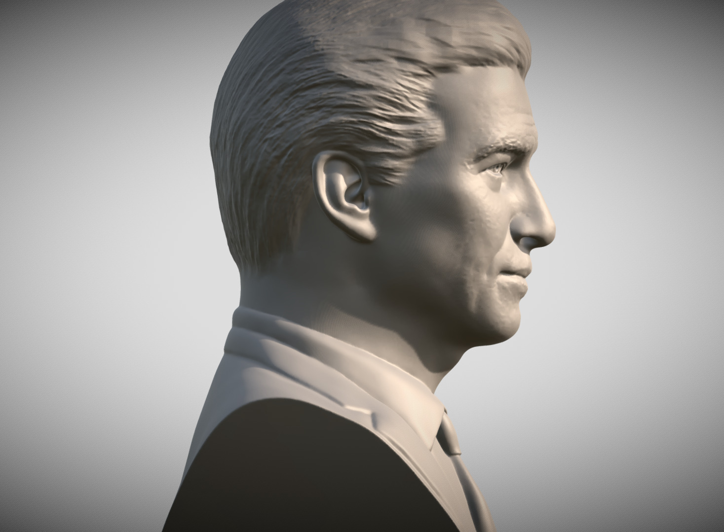 James Bond Pierce Brosnan bust 3D print model_7