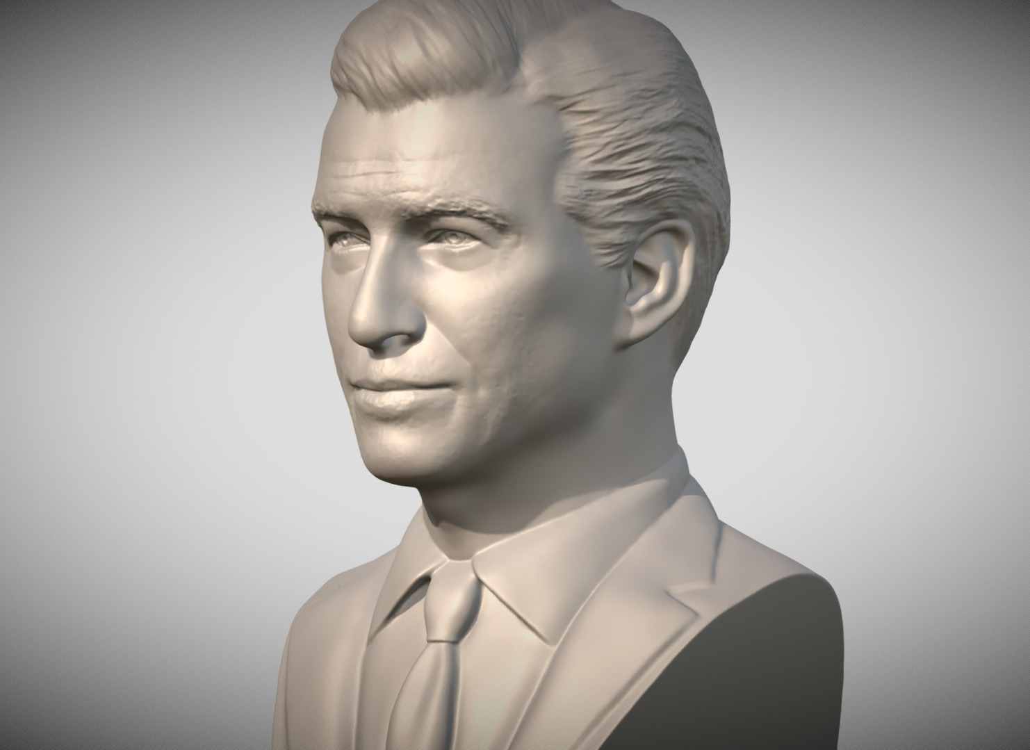 James Bond Pierce Brosnan bust 3D print model_2
