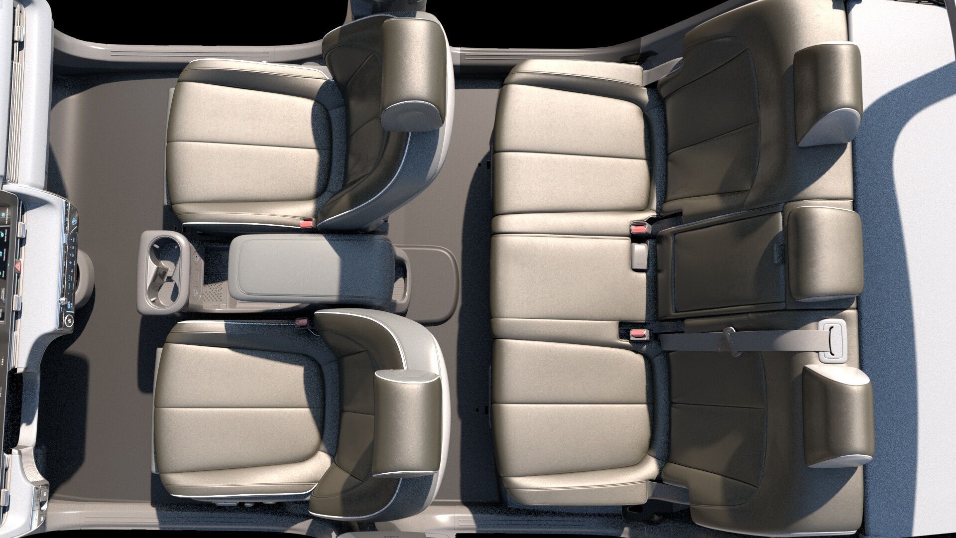 6 Highly detailed CAR Sedan Interior Bundle-unreal-vray-redshift 3D model_17