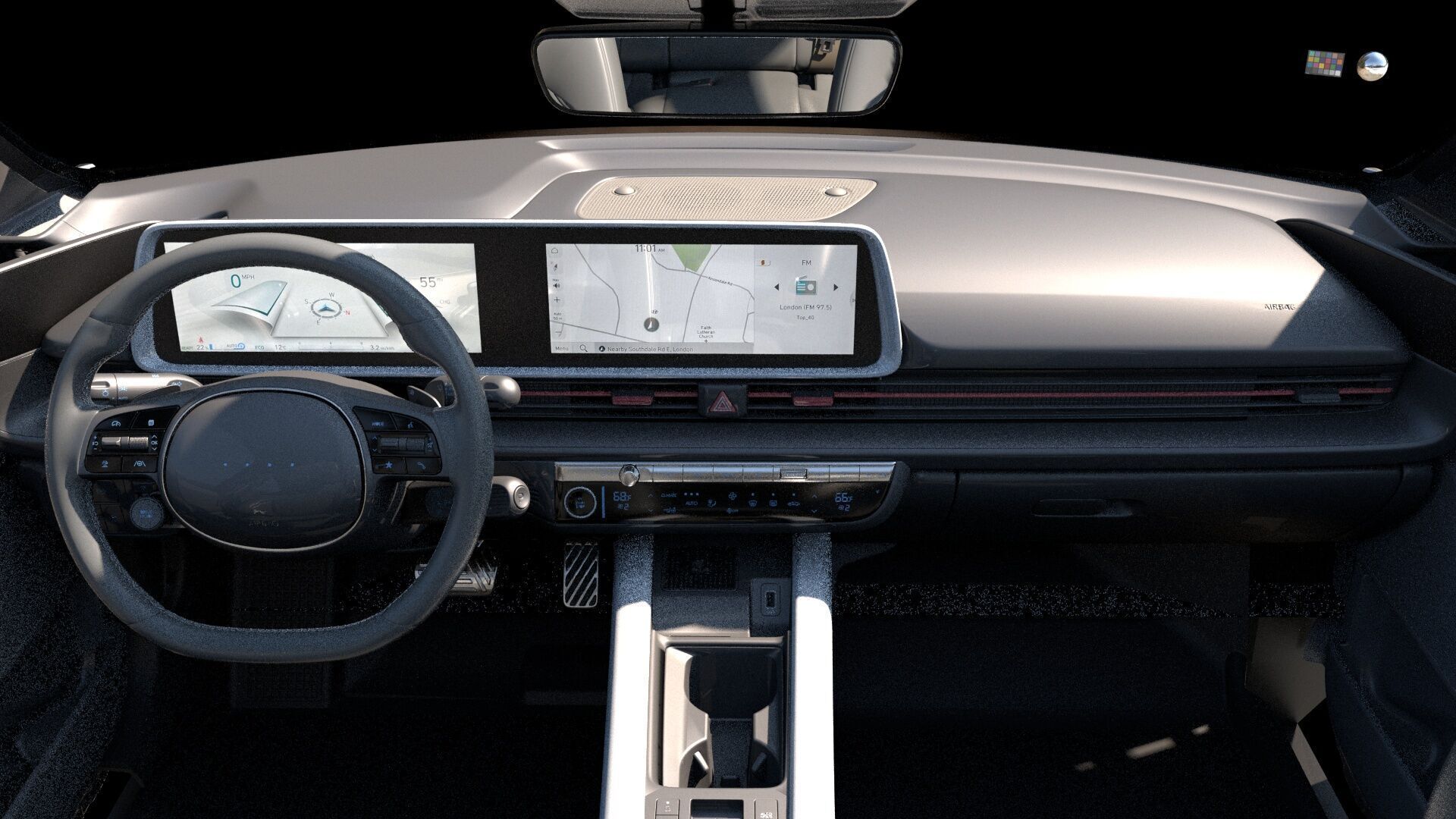 6 Highly detailed CAR Sedan Interior Bundle-unreal-vray-redshift 3D model_11