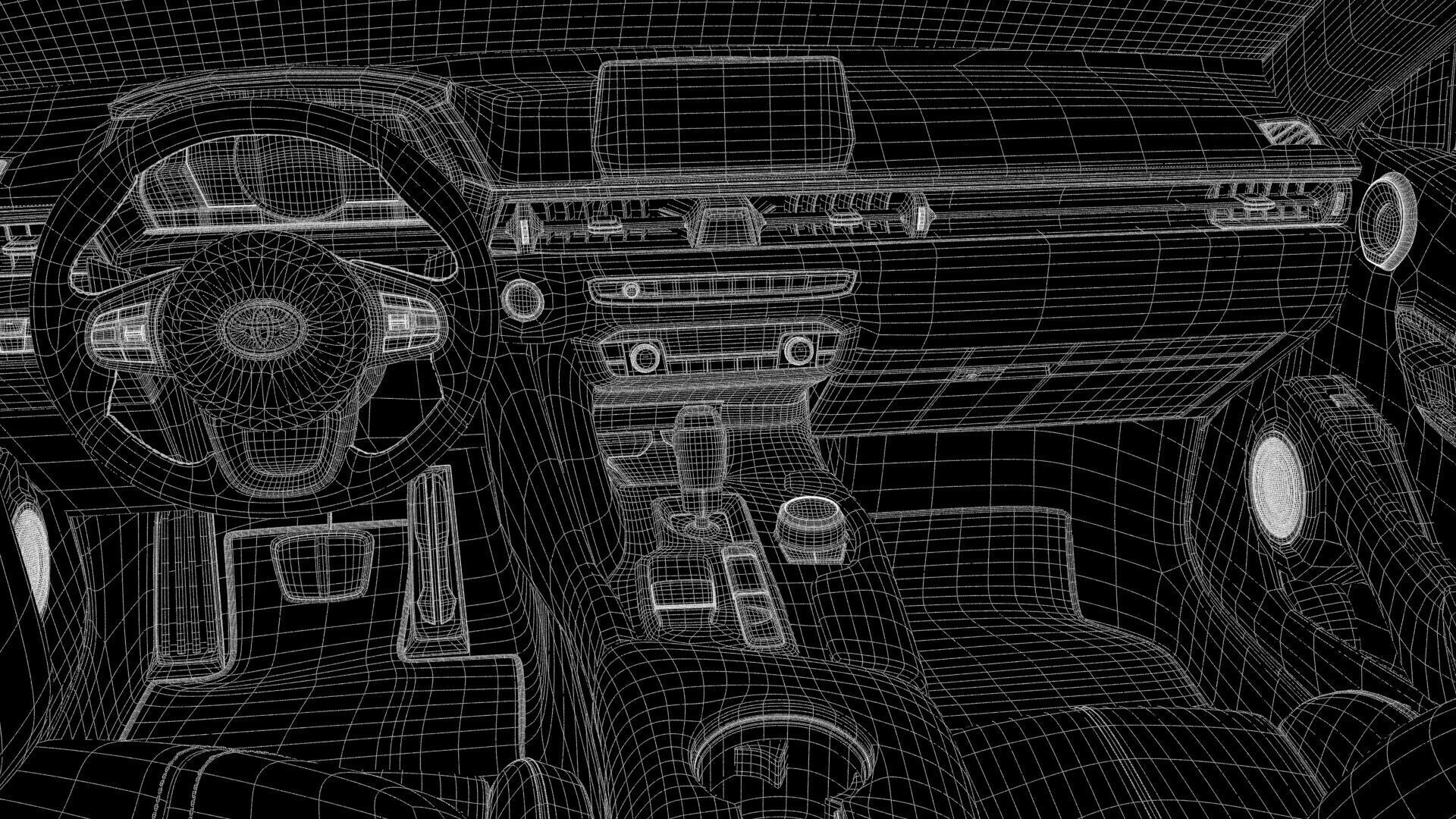 6 Highly detailed CAR Sedan Interior Bundle-unreal-vray-redshift 3D model_33