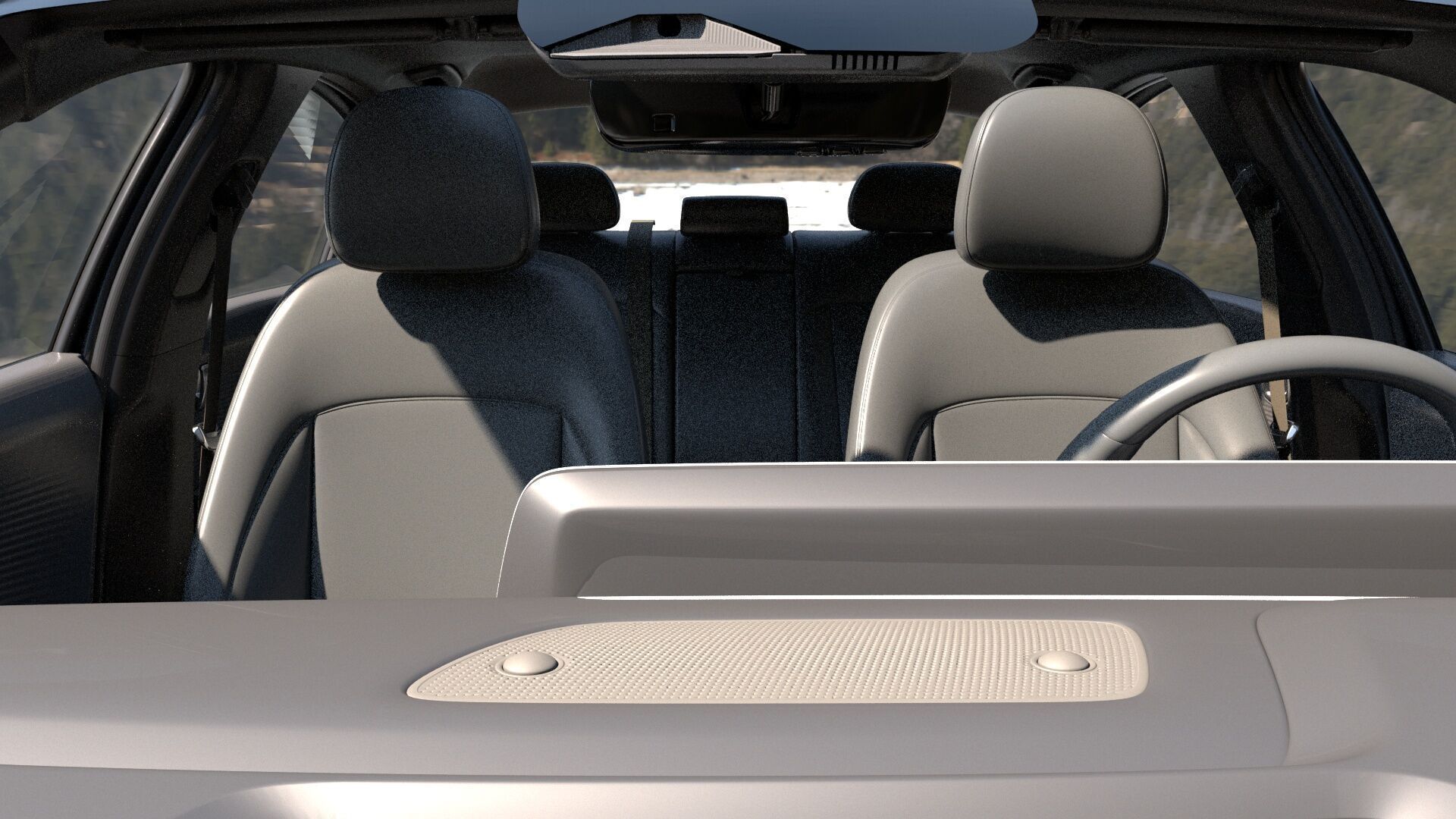 6 Highly detailed CAR Sedan Interior Bundle-unreal-vray-redshift 3D model_26