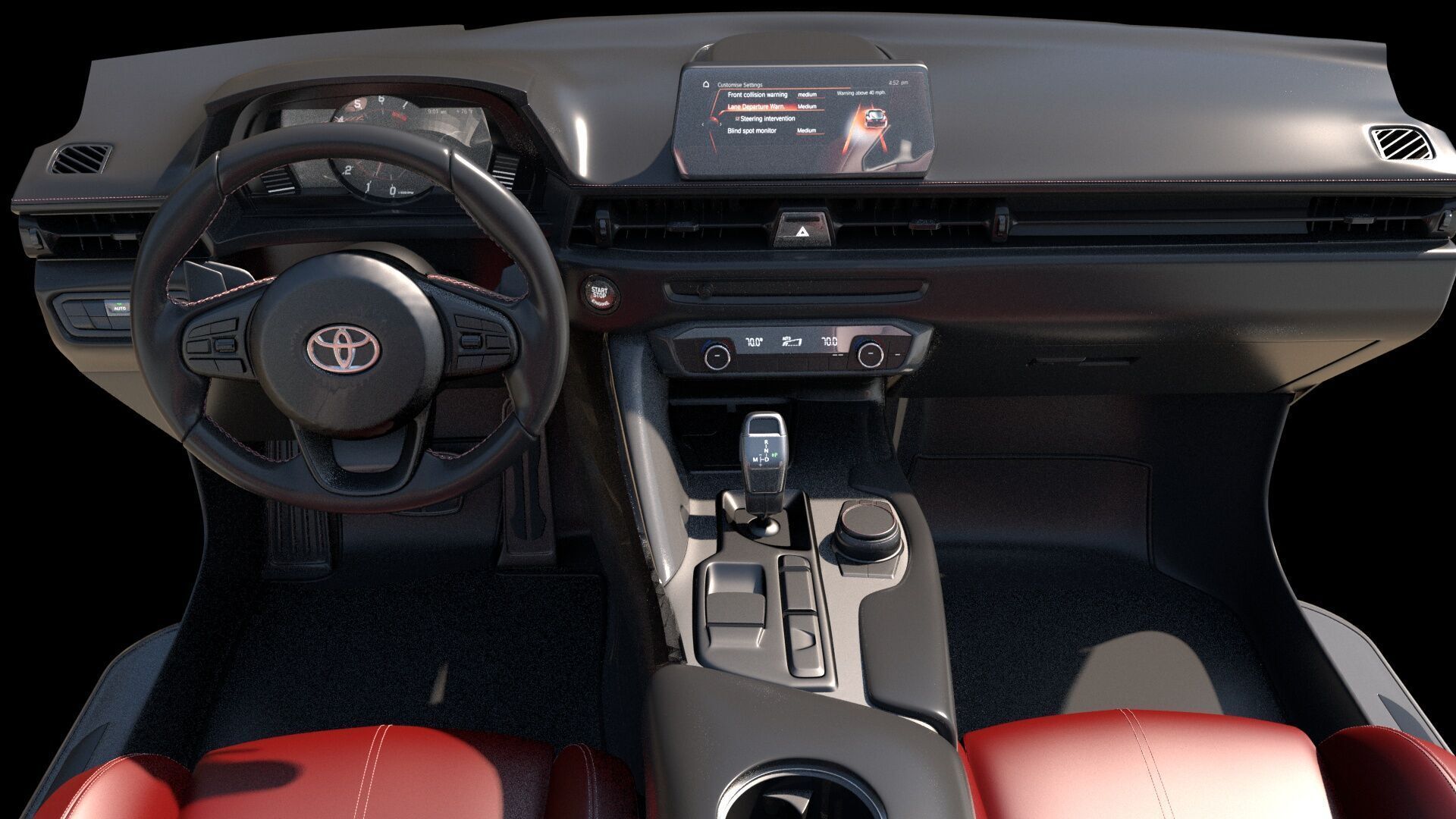 6 Highly detailed CAR Sedan Interior Bundle-unreal-vray-redshift 3D model_13