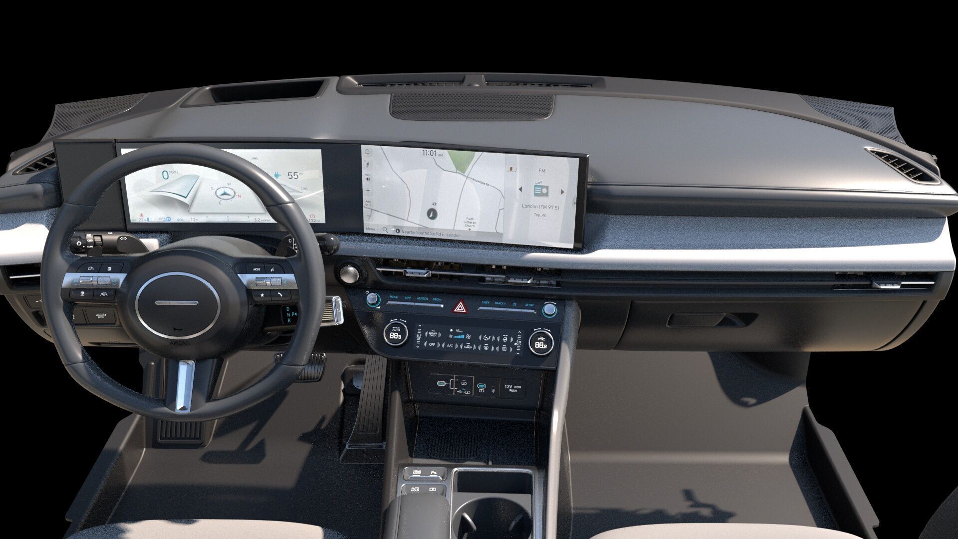 6 Highly detailed CAR Sedan Interior Bundle-unreal-vray-redshift 3D model_10